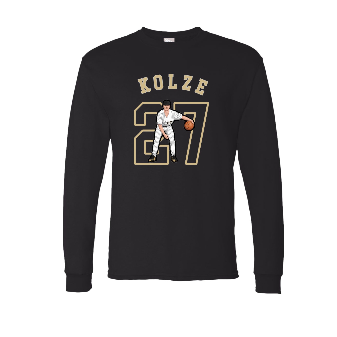 Long Sleeve Tee — Shirsey Arch in Black