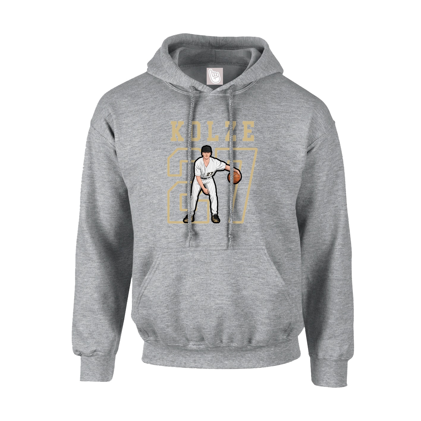 Hoodie — Shirsey in Grey
