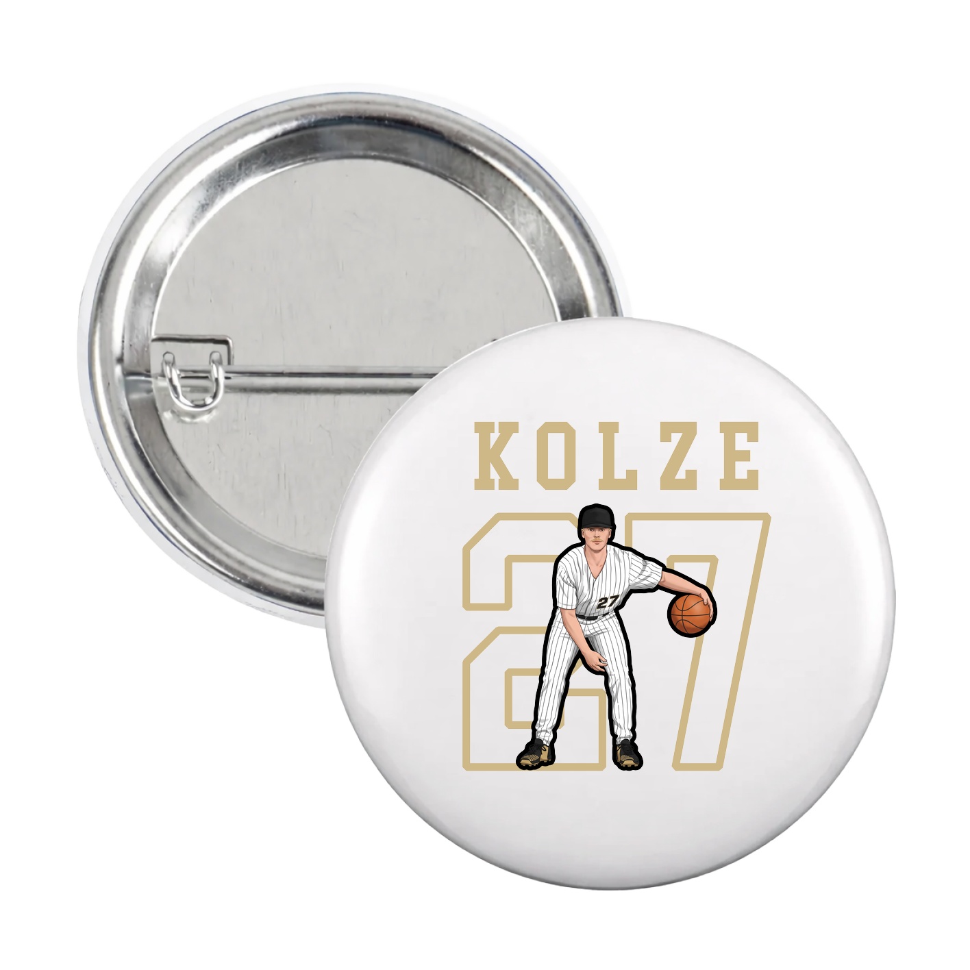 Game Day Button — Shirsey in White