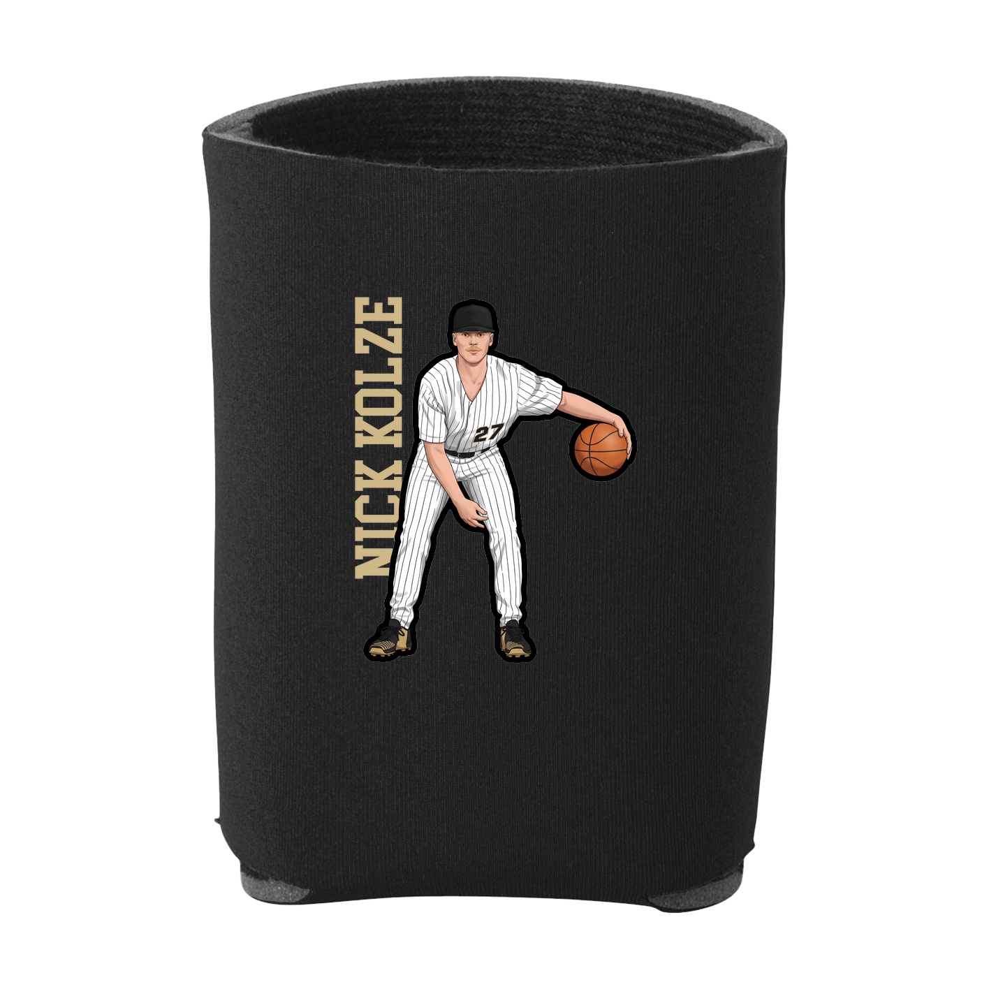 Can Holder — Name Vertical in Black