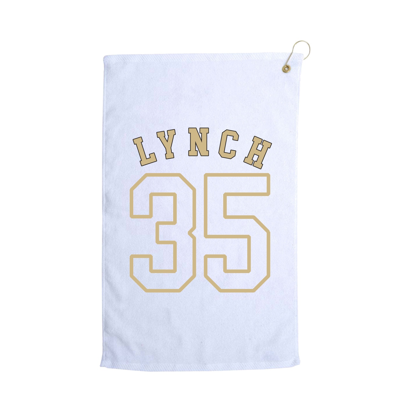 Golf Towel — Shirsey Arch in White