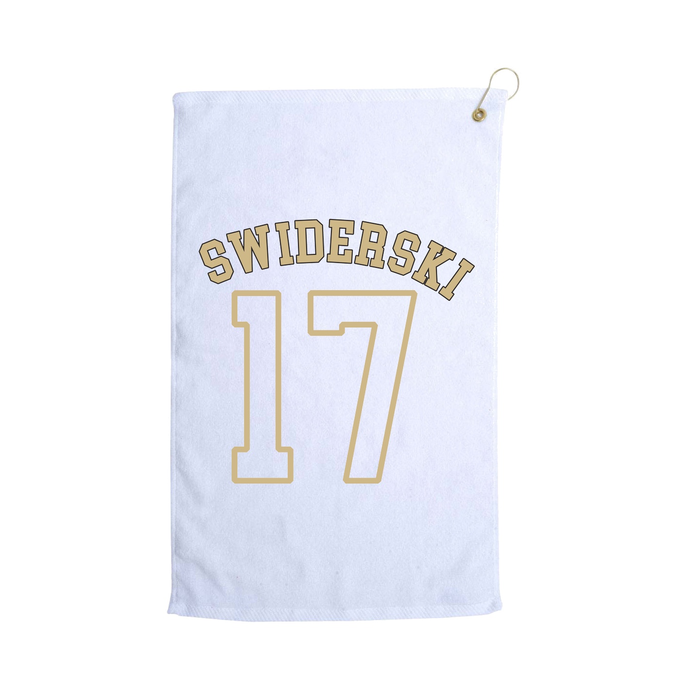 Golf Towel — Shirsey Arch in White