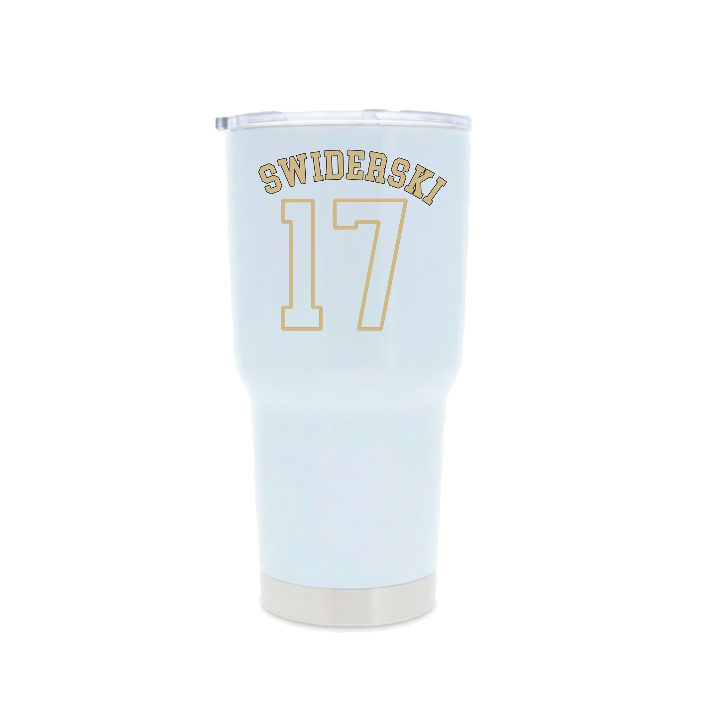 30oz Stainless Steel Tumbler — Shirsey Arch in White