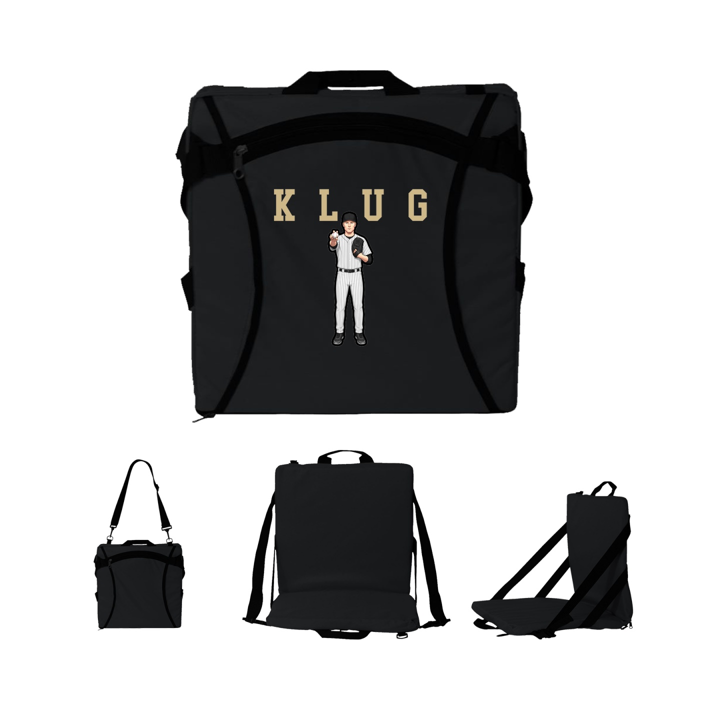 Folding Stadium Seat — Shirsey in Black