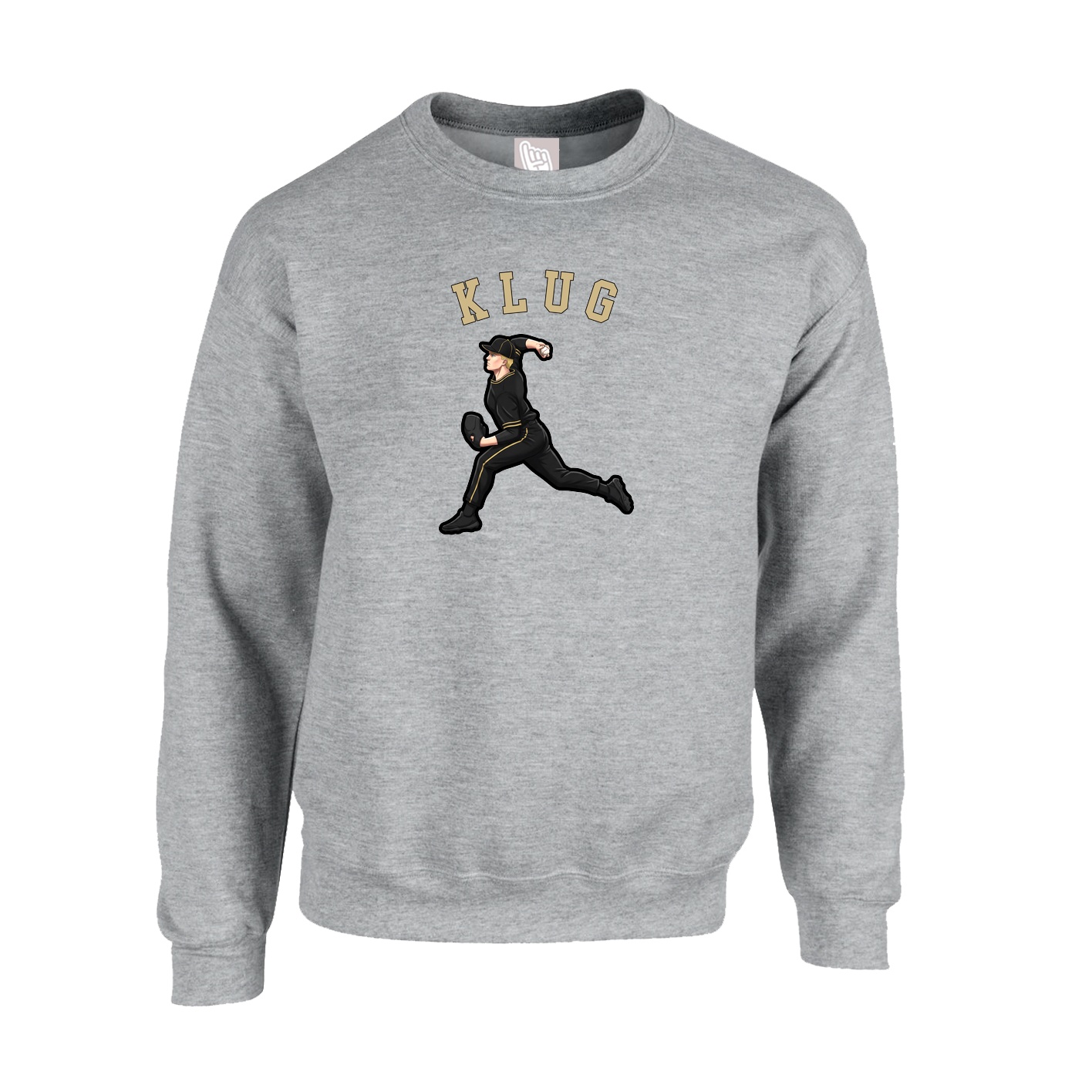 Fleece Crew — Shirsey Arch in Grey