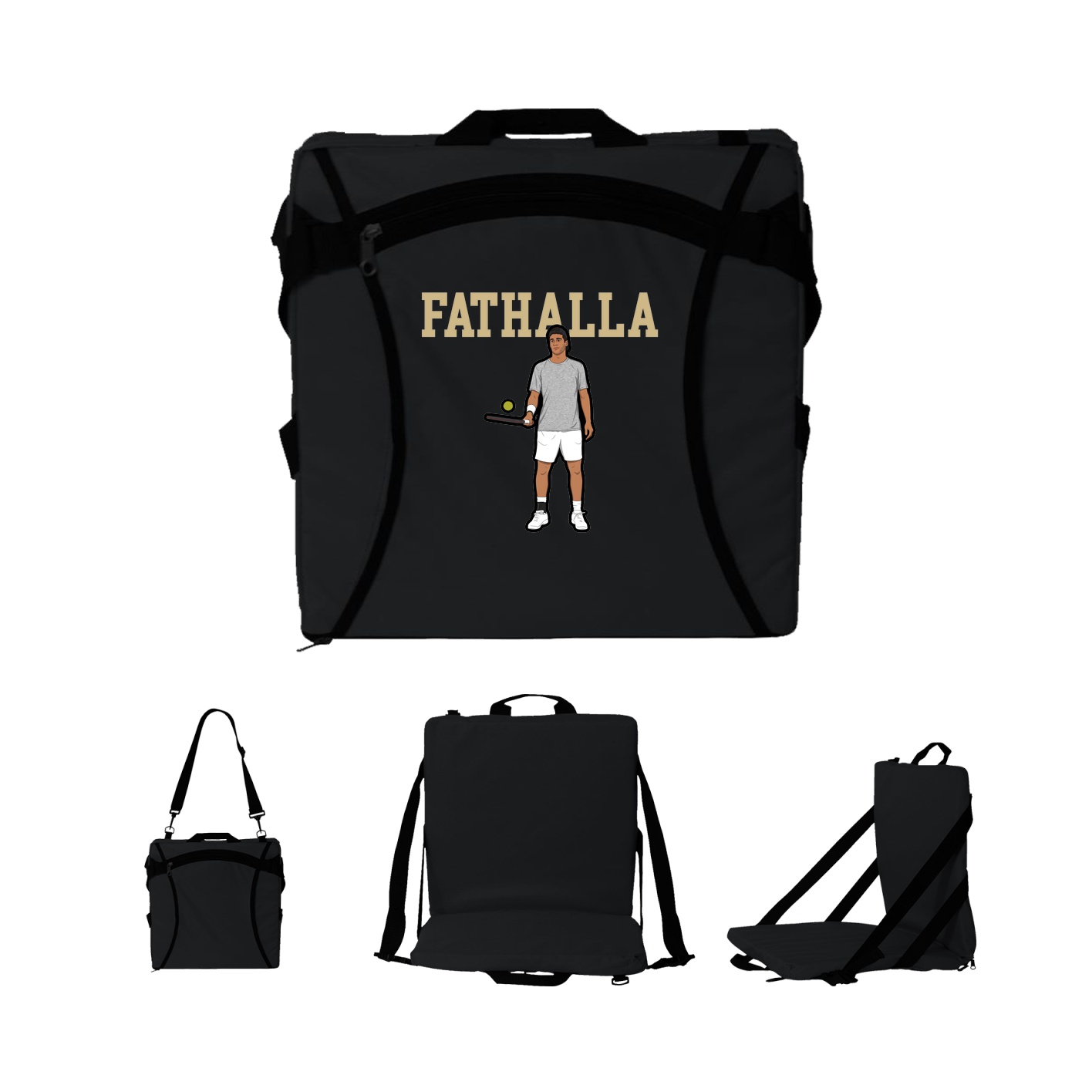 Folding Stadium Seat — Shirsey in Black