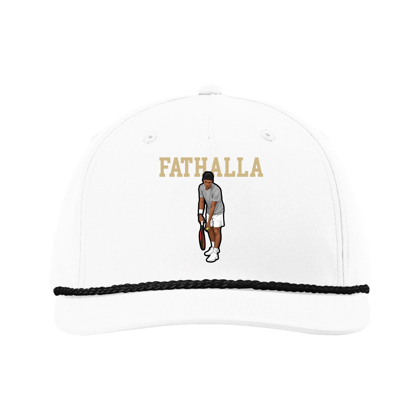 Five-Panel Classic Rope Cap — Shirsey in White