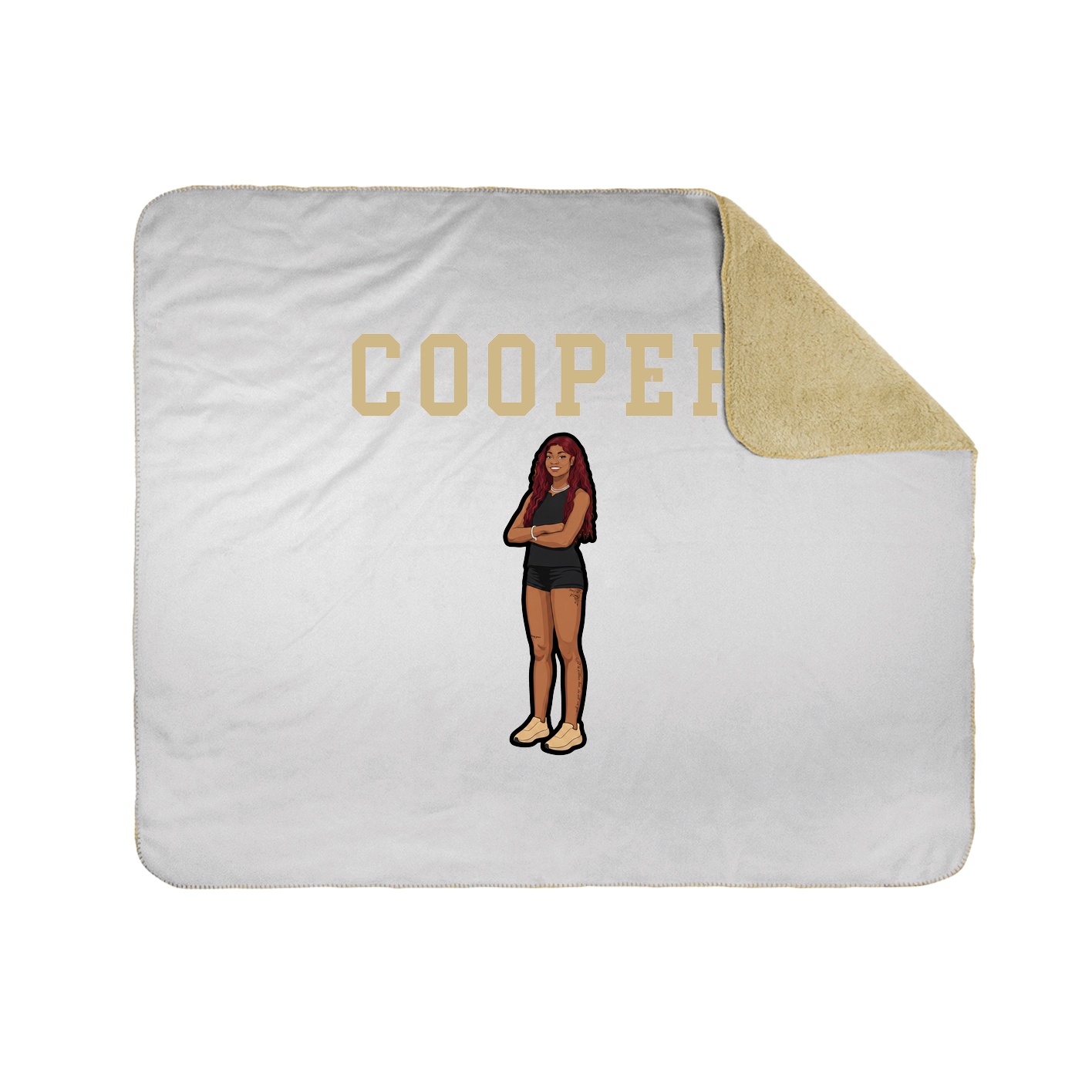 Throw Blanket — Shirsey in White