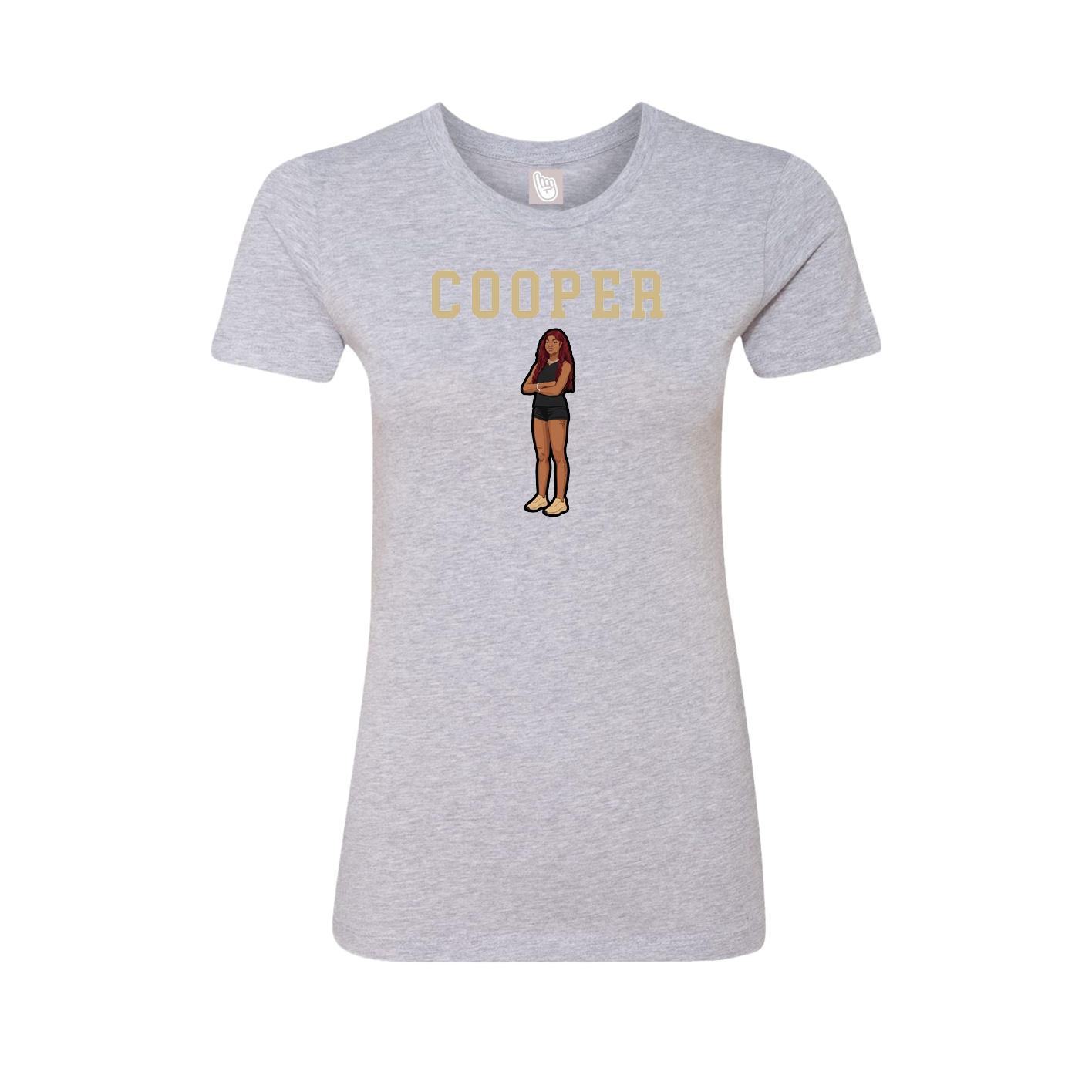 Fitted Women's Tee — Shirsey in Grey