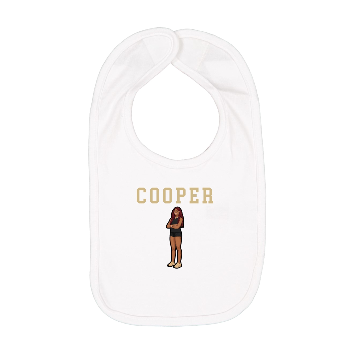 Infant Bib — Shirsey in White