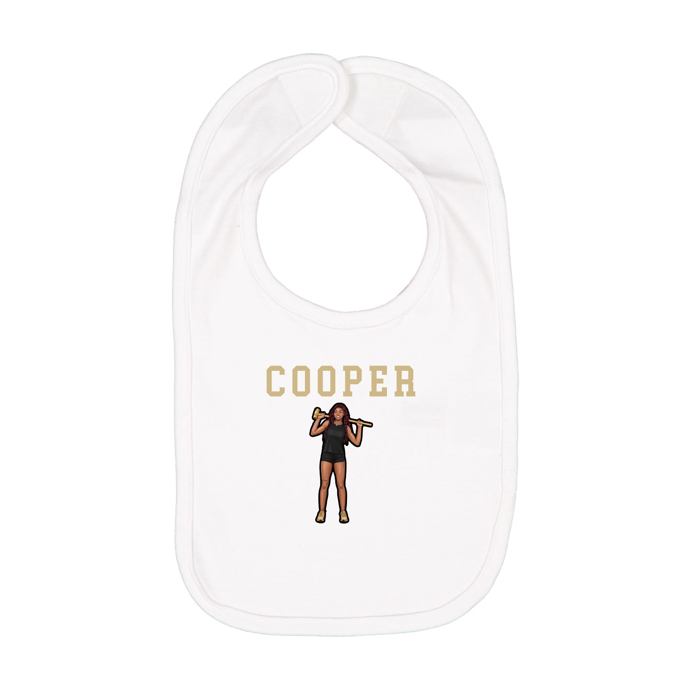 Infant Bib — Shirsey in White