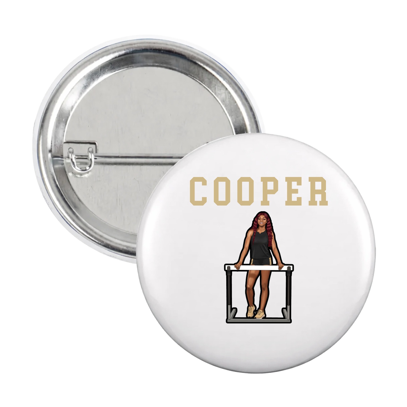 Game Day Button — Shirsey in White