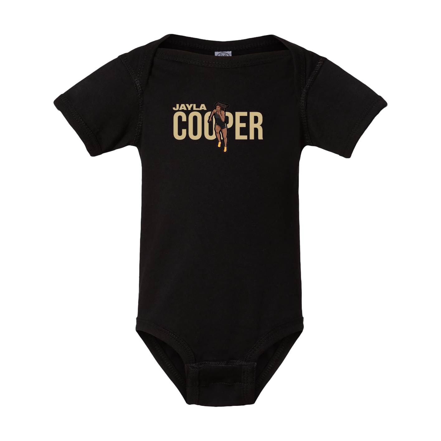 Baby Onesie — Player Name in Black