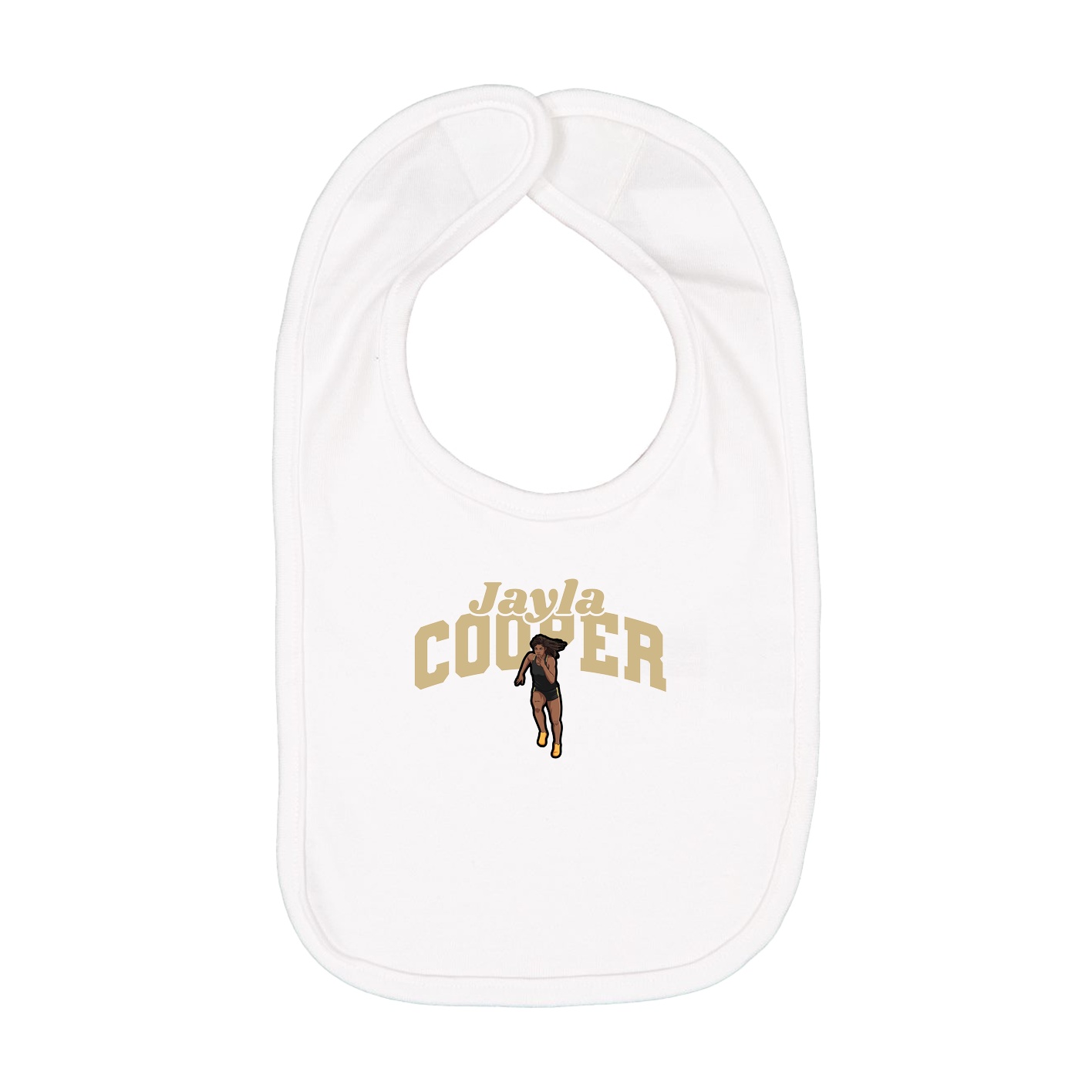 Infant Bib — Signature Arch in White