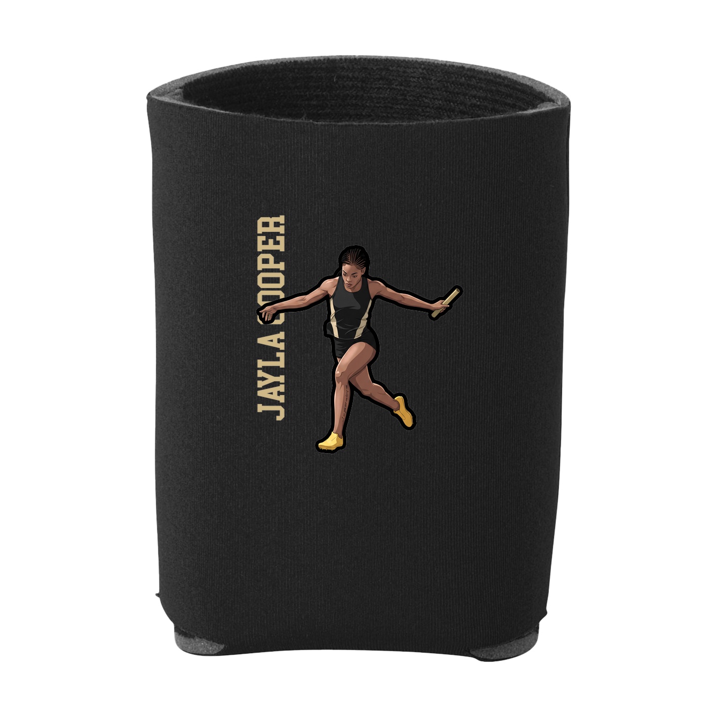 Can Holder — Name Vertical in Black
