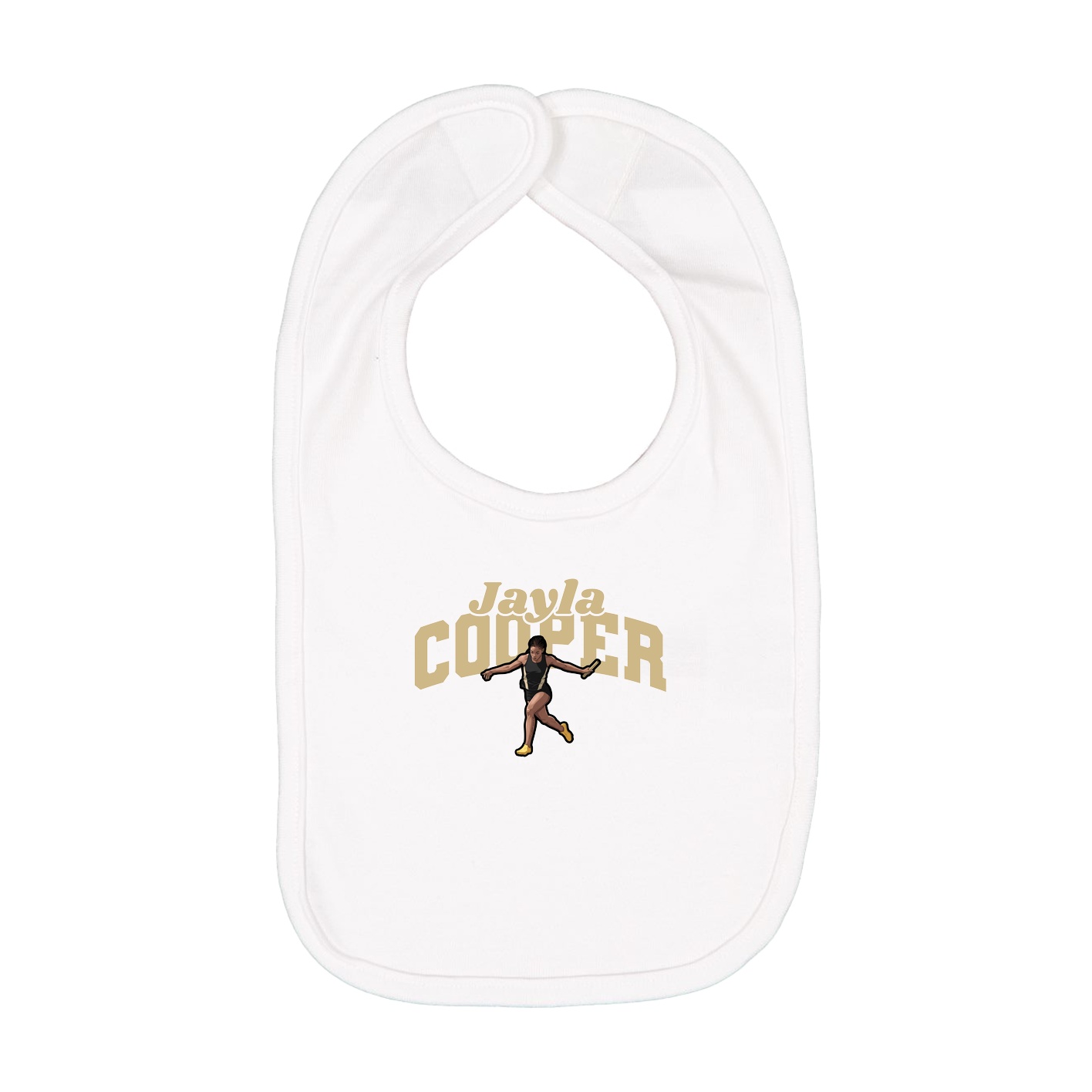 Infant Bib — Signature Arch in White