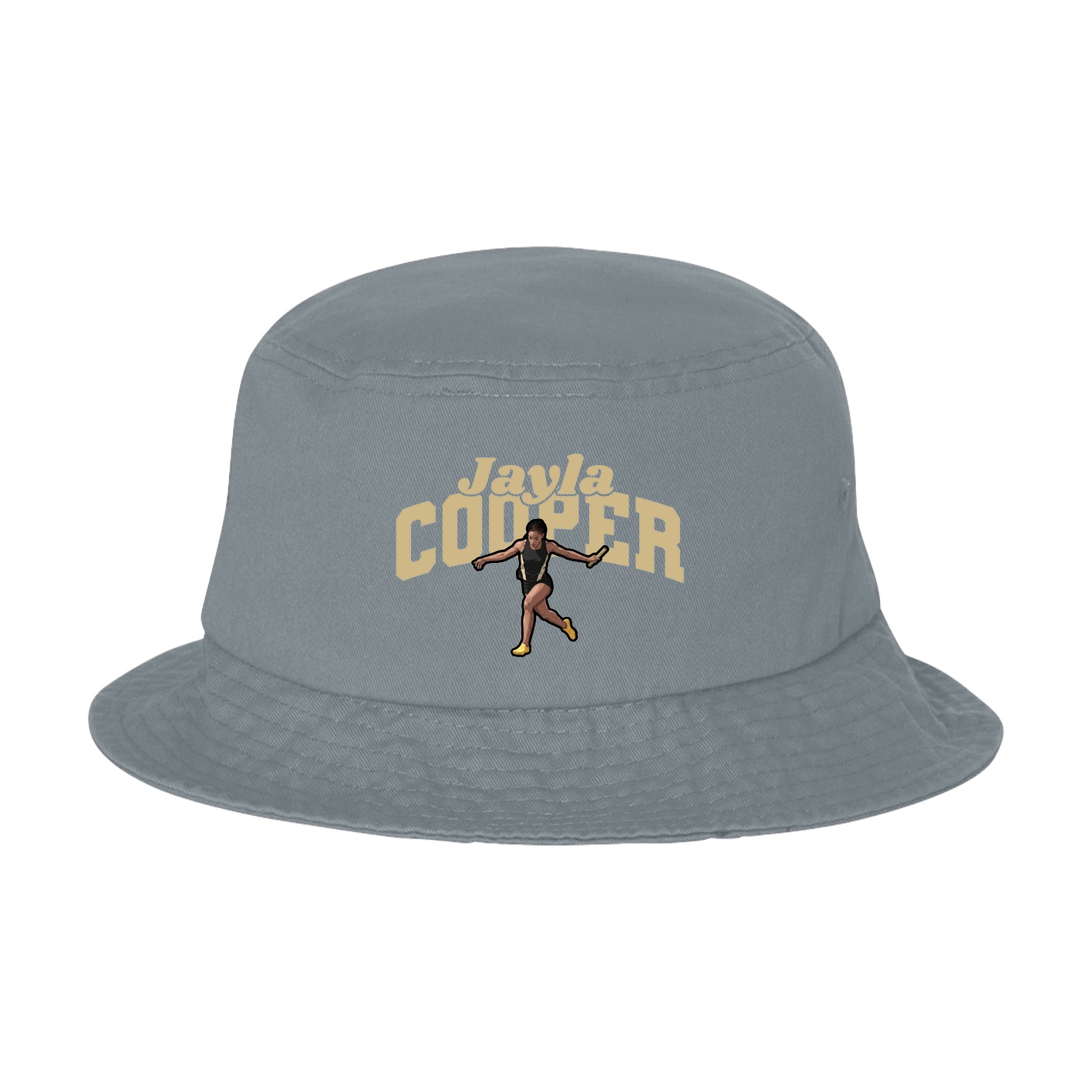 Bucket Cap — Signature Arch in Grey