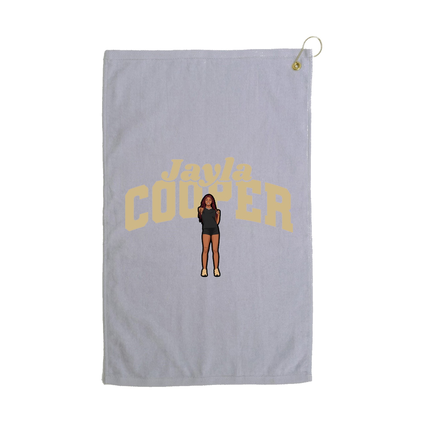 Golf Towel — Signature Arch in Grey