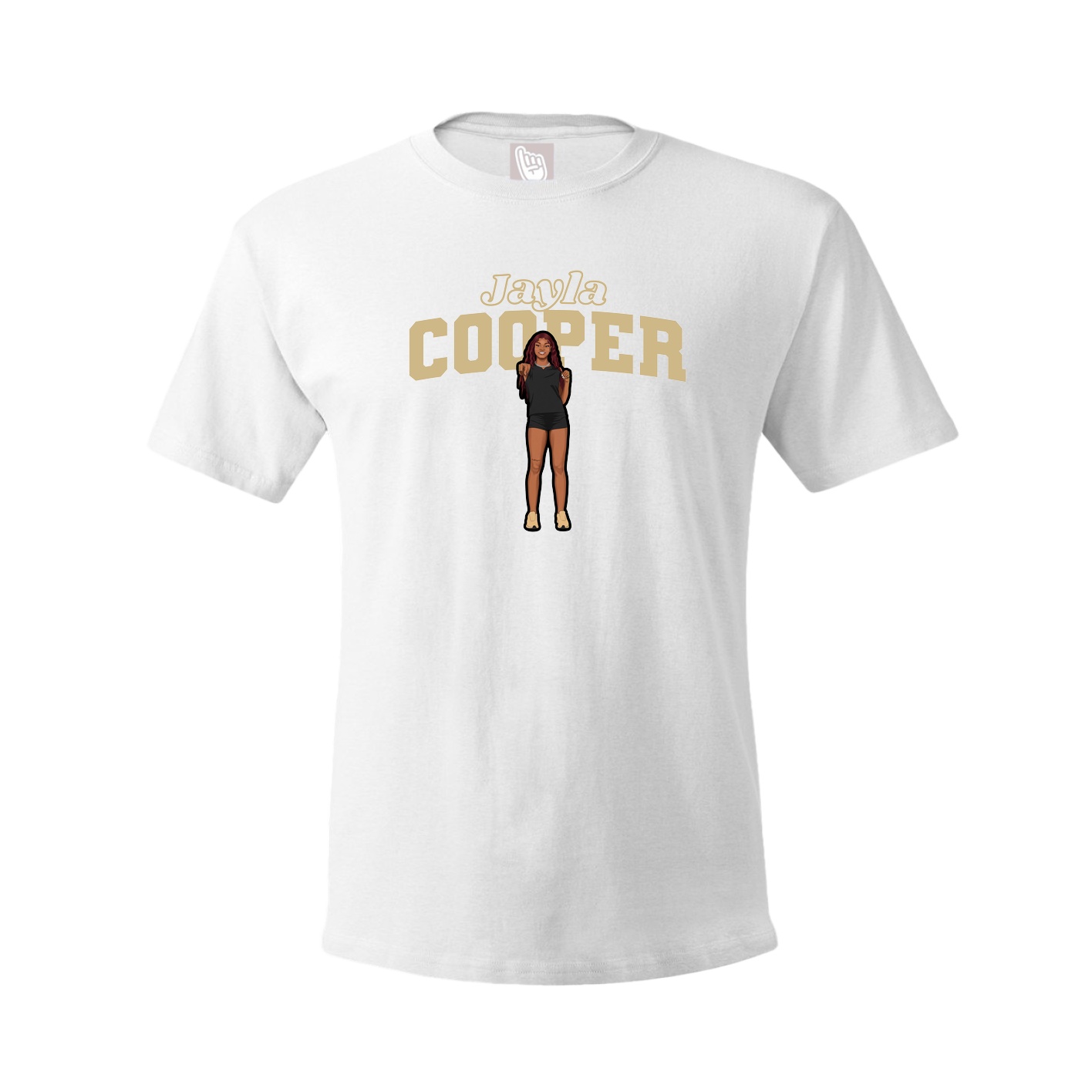 Tee — Name Arch in White
