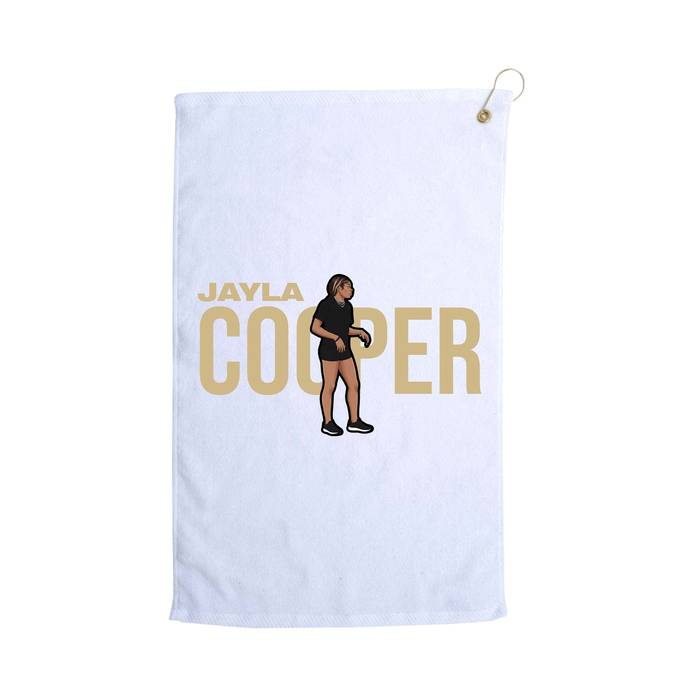 Golf Towel — Player Name in White