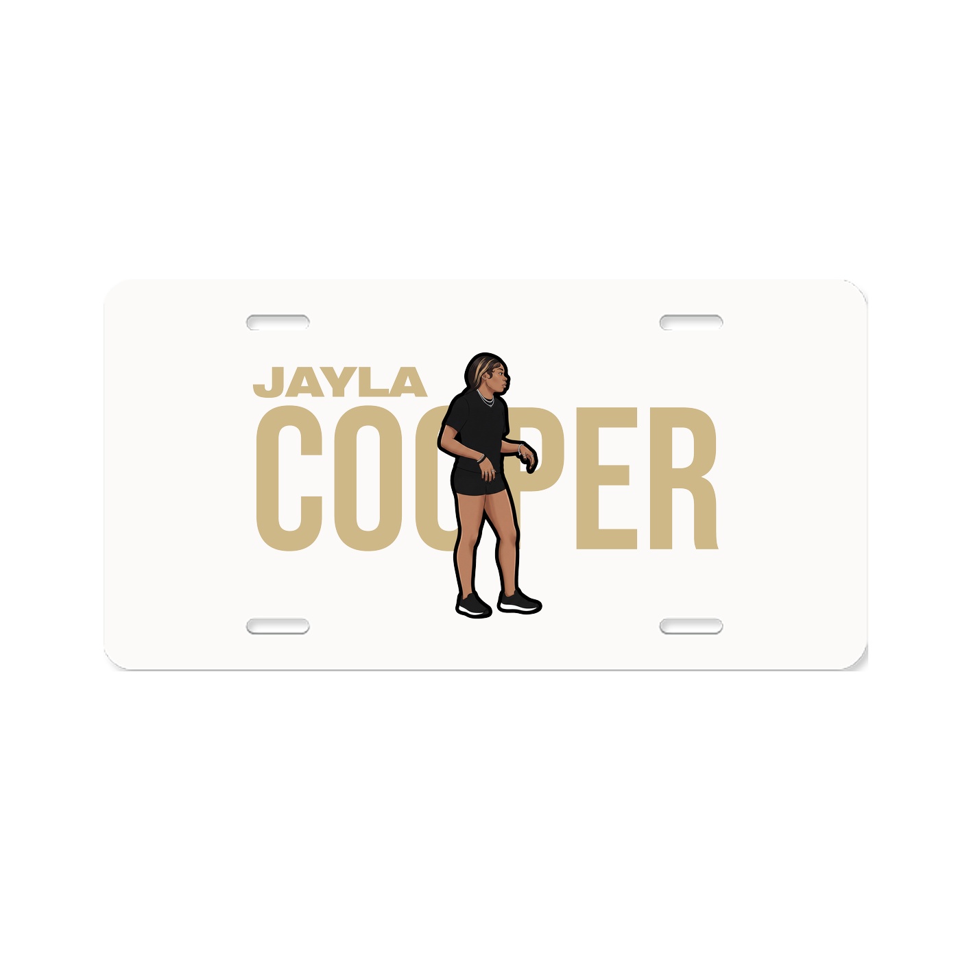 License Plate — Player Name in Classic