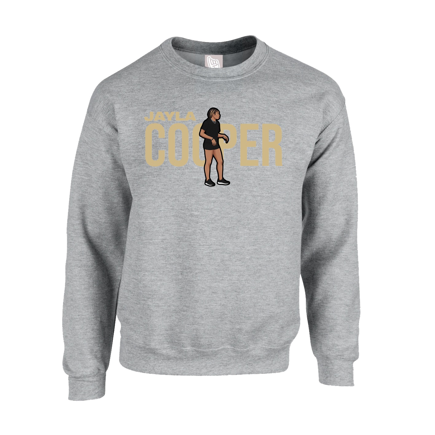 Fleece Crew — Player Name in Grey