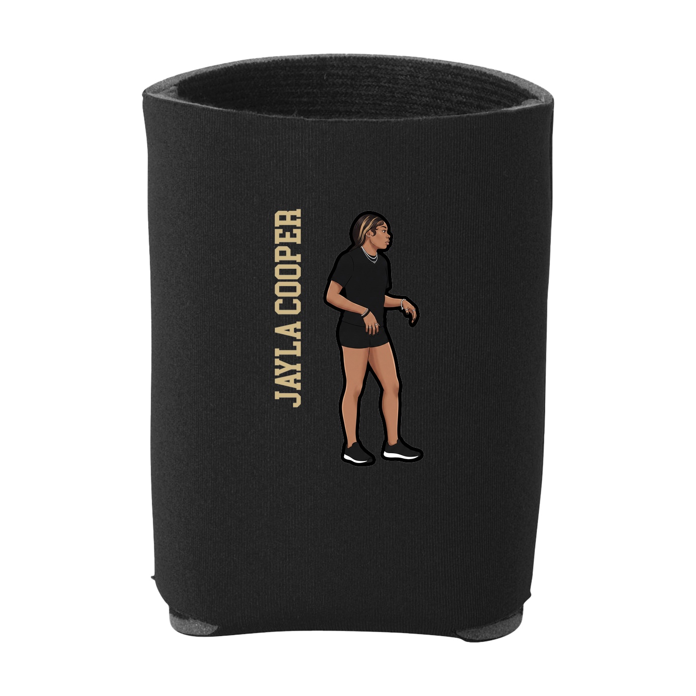 Can Holder — Name Vertical in Black