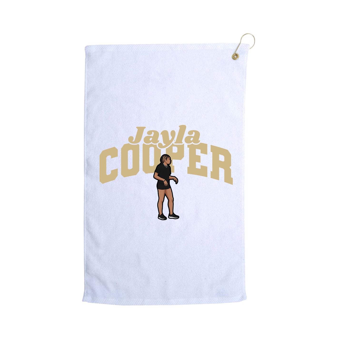Golf Towel — Signature Arch in White