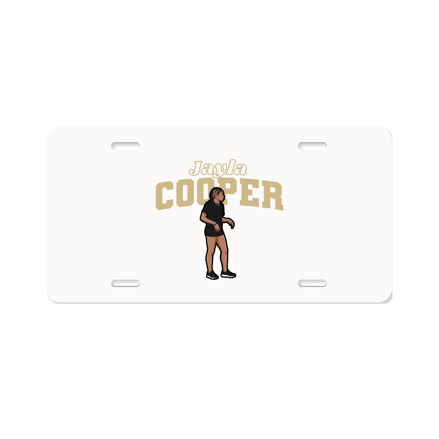 License Plate — Name Arch in Classic