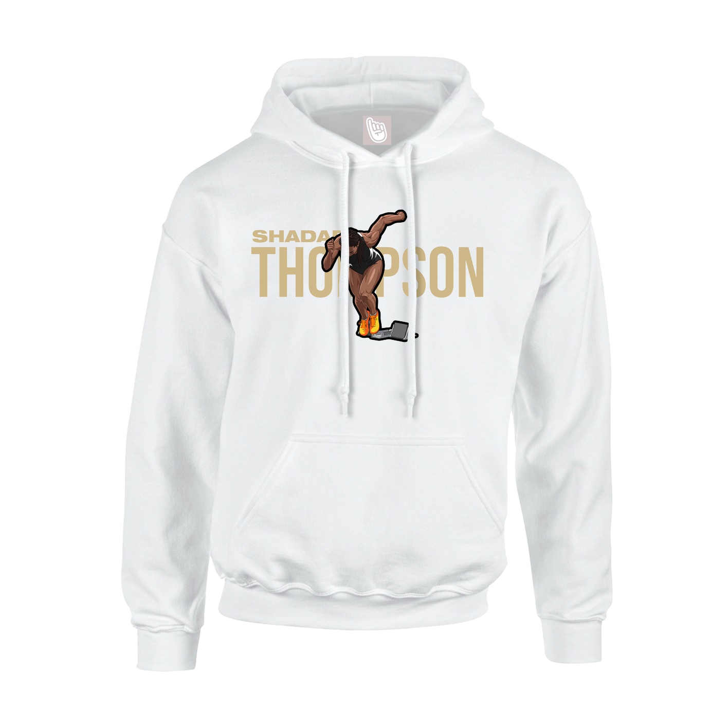 Youth Hoodie — Player Name in White