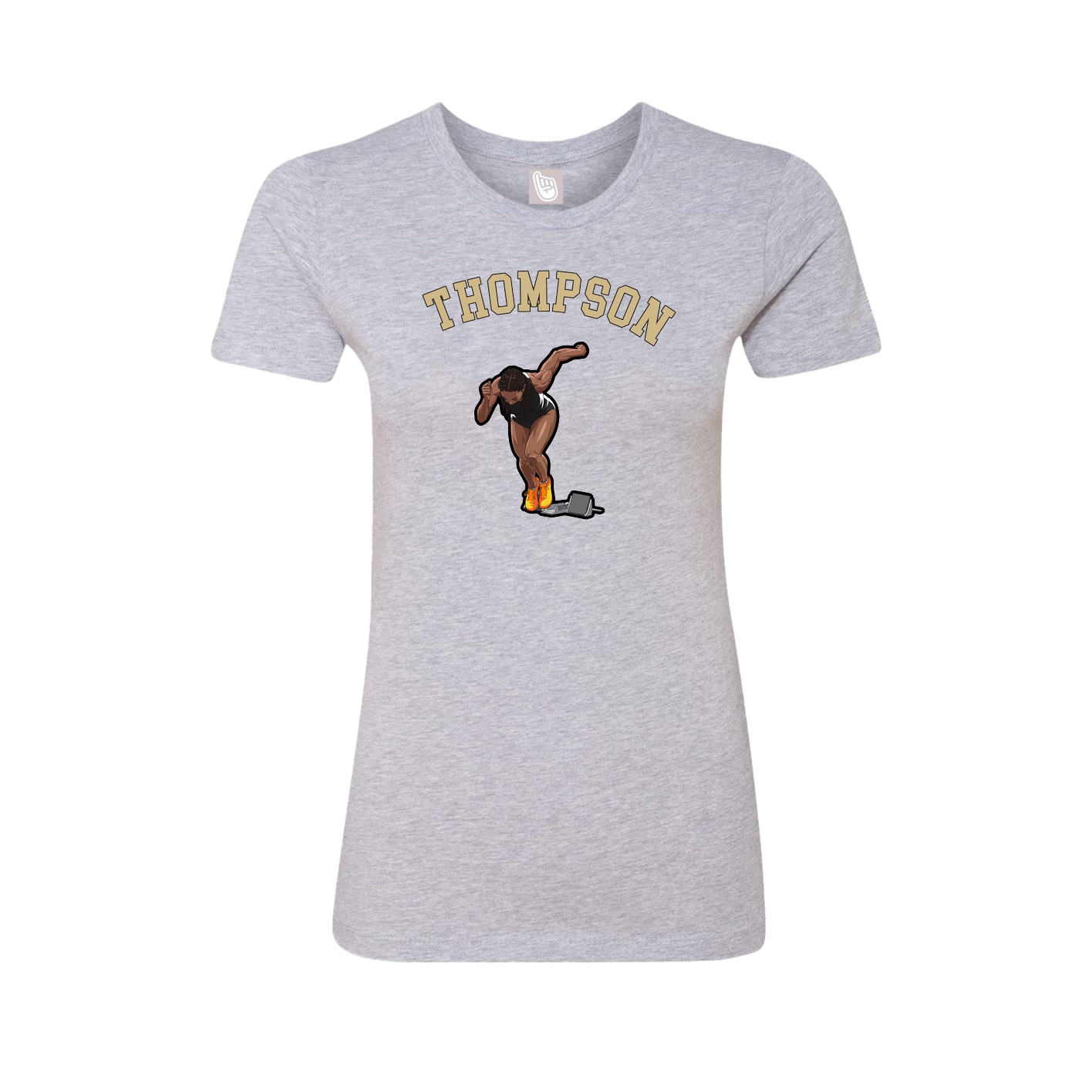 Fitted Women's Tee — Shirsey Arch in Grey