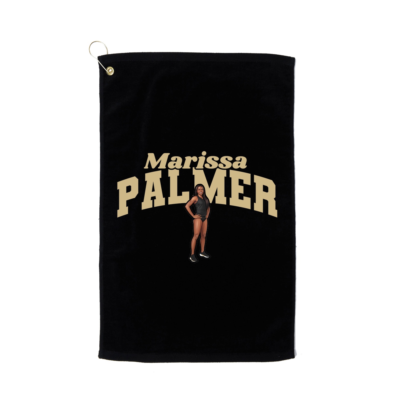 Golf Towel — Signature Arch in Black