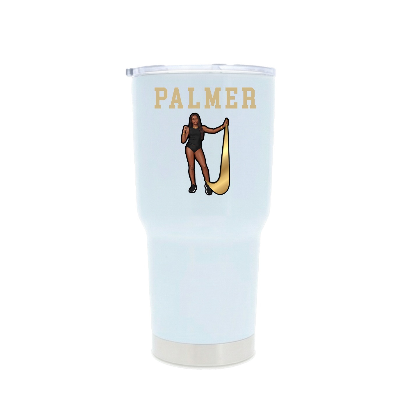 30oz Stainless Steel Tumbler — Shirsey in White