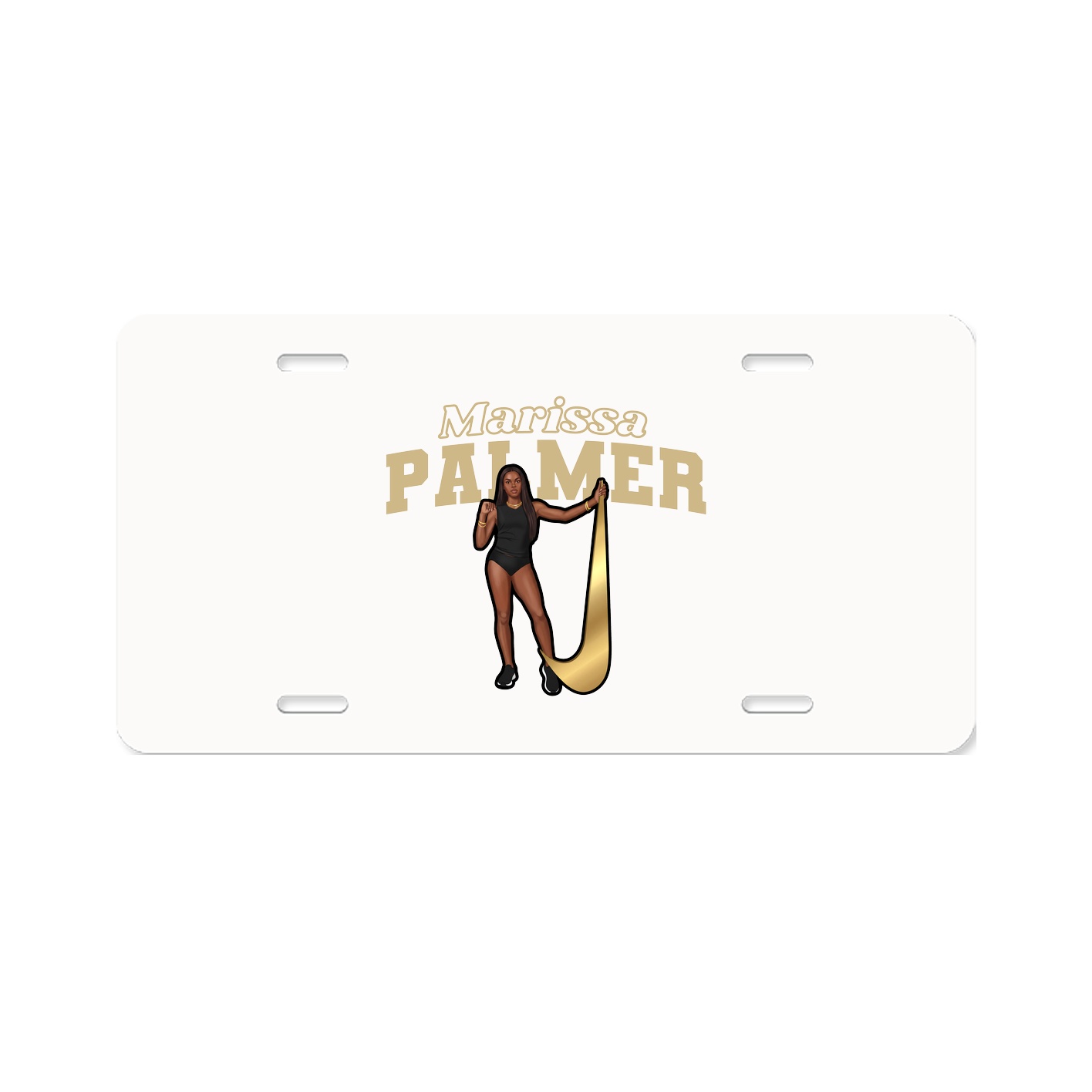 License Plate — Name Arch in Classic