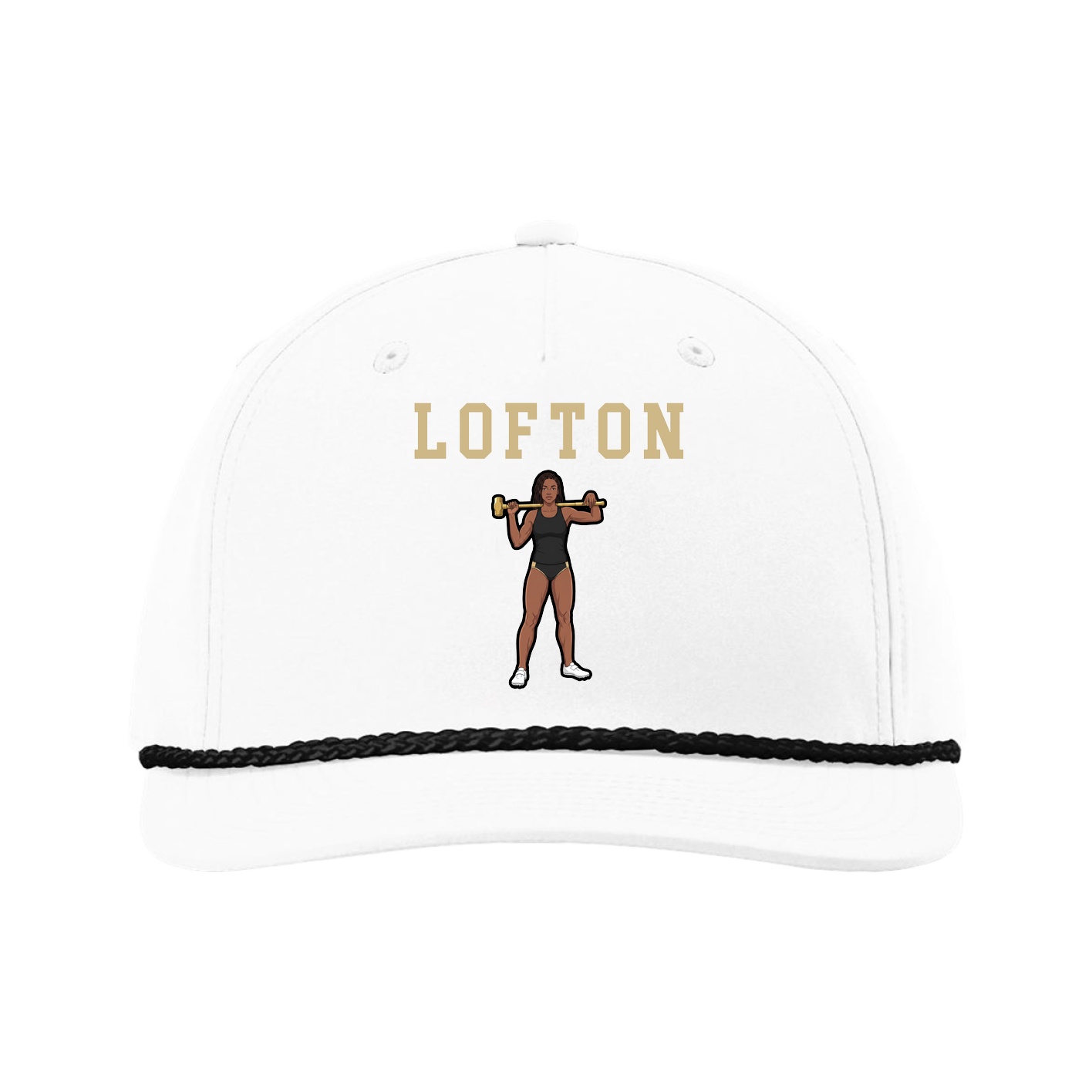 Five-Panel Classic Rope Cap — Shirsey in White