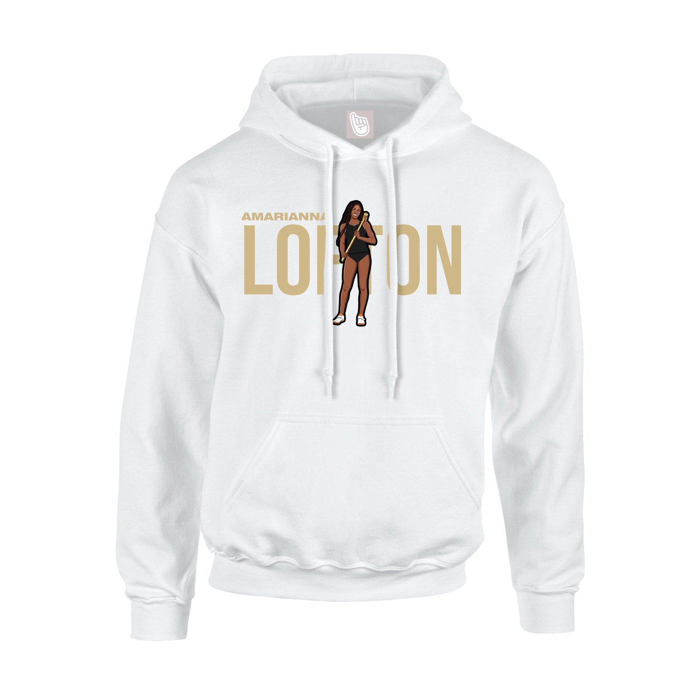 Hoodie — Player Name in White