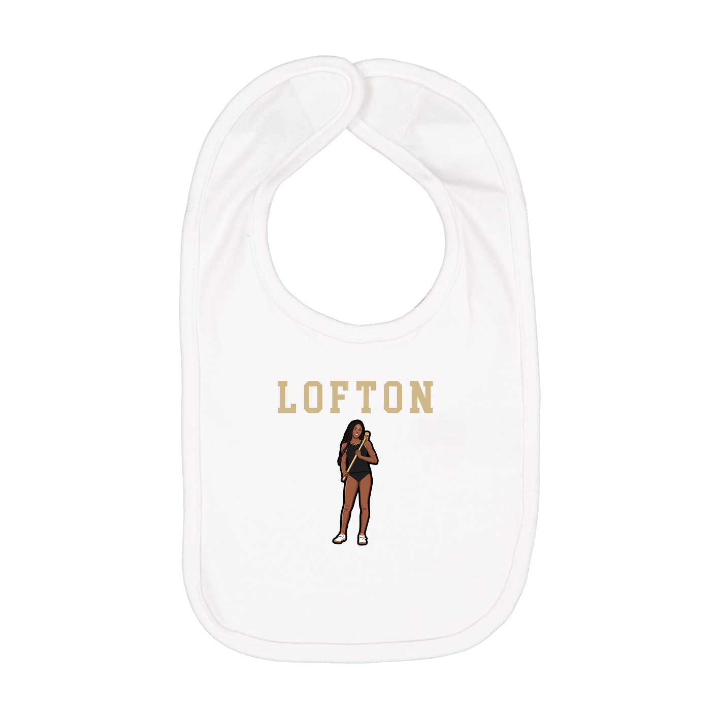 Infant Bib — Shirsey in White