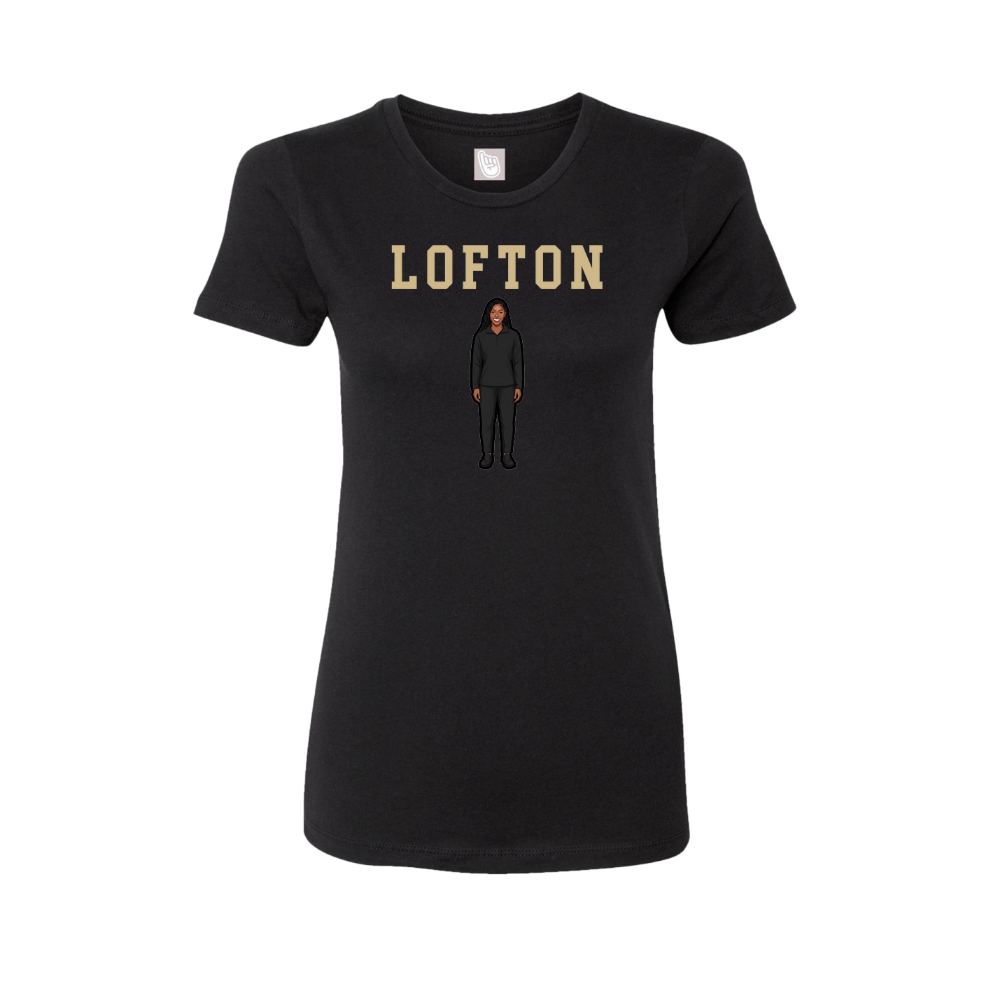 Fitted Women's Tee — Shirsey in Black