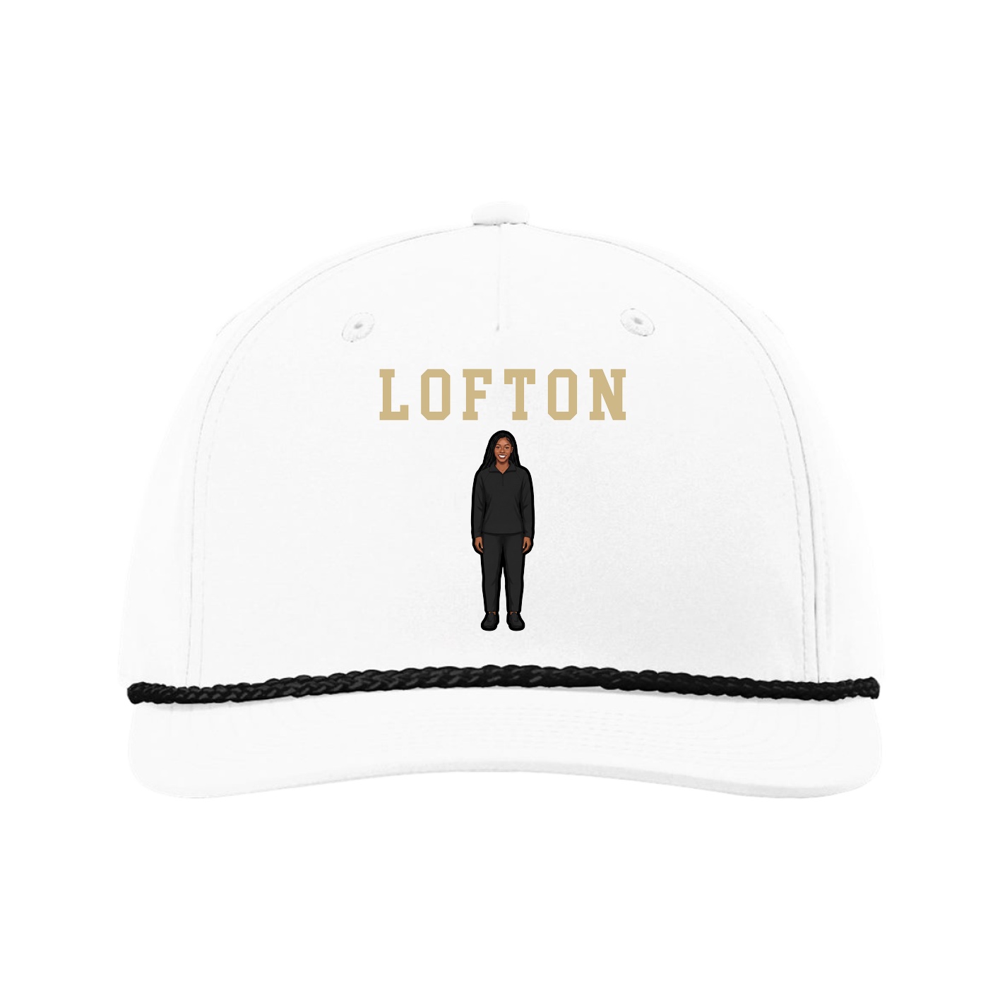 Five-Panel Classic Rope Cap — Shirsey in White
