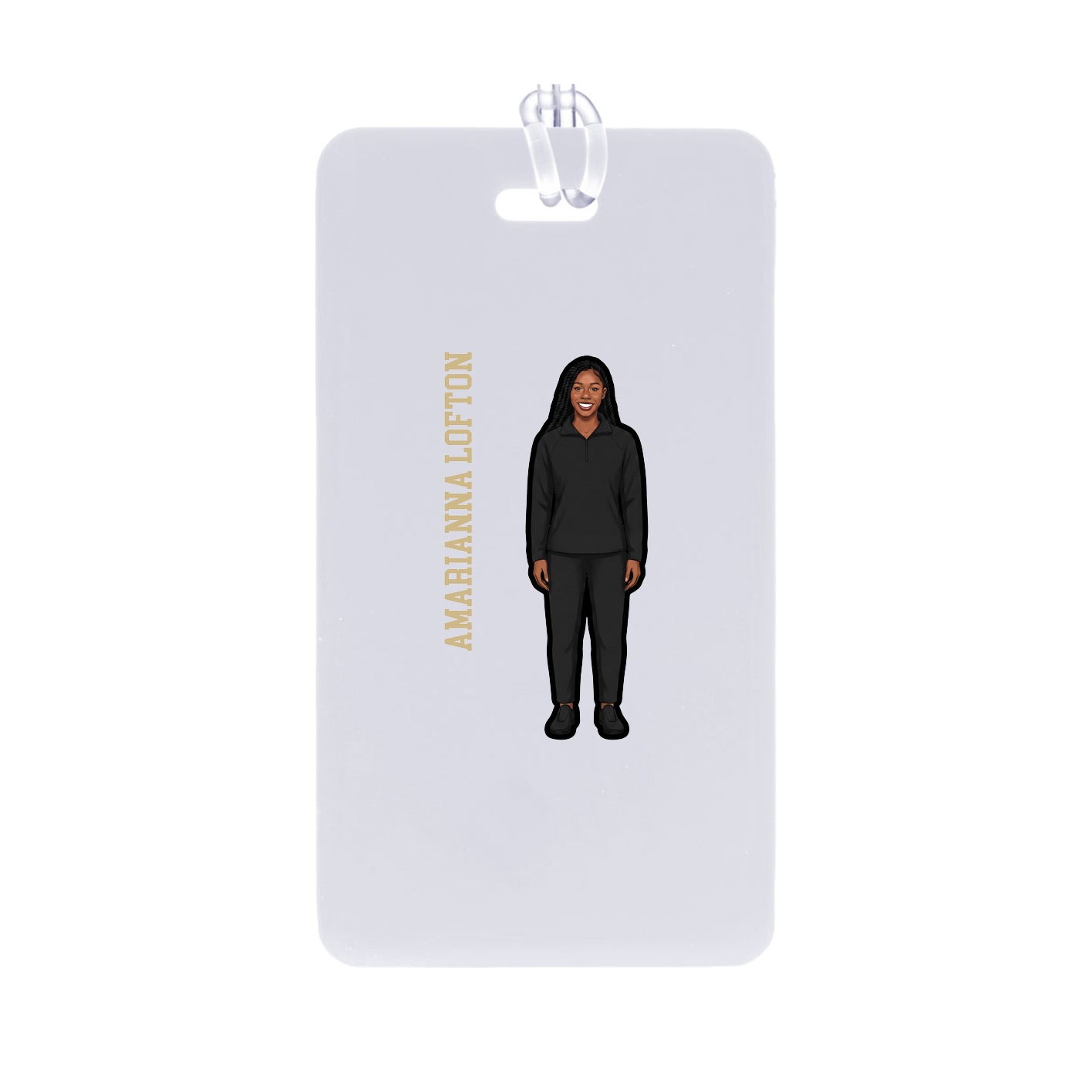 Bag Tag — Name Vertical in Classic