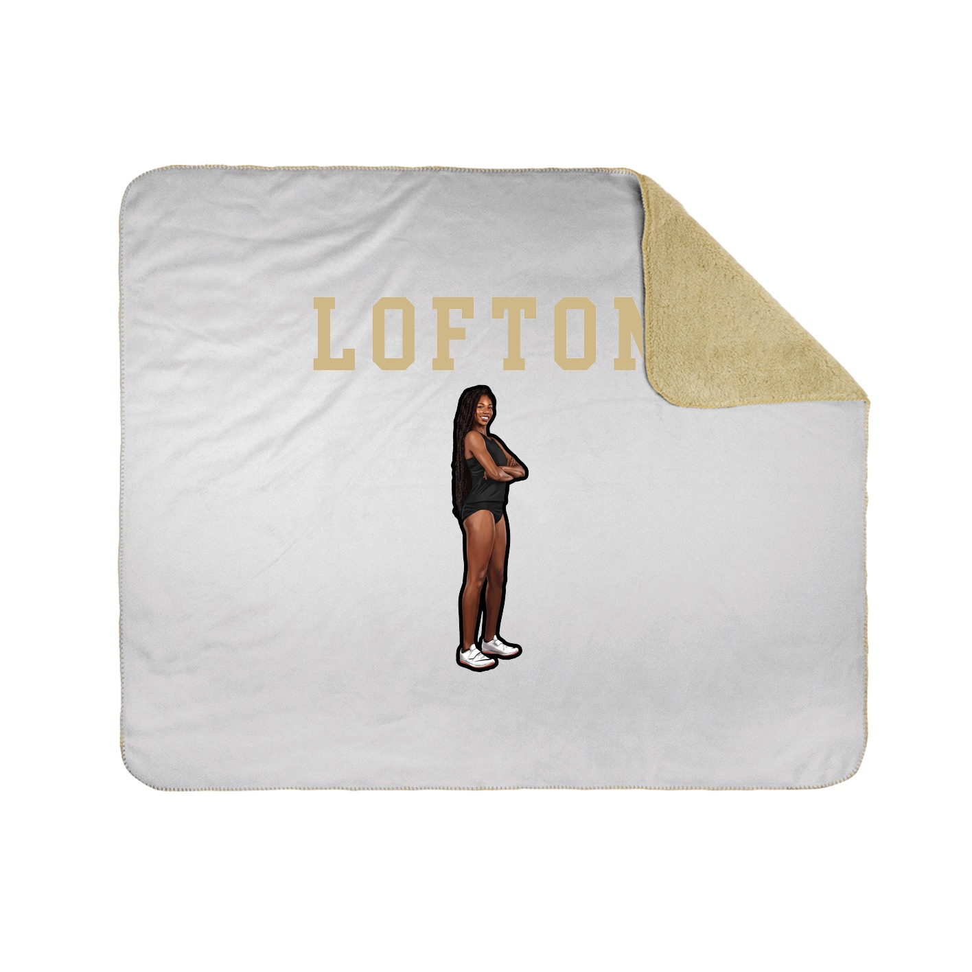 Throw Blanket — Shirsey in White