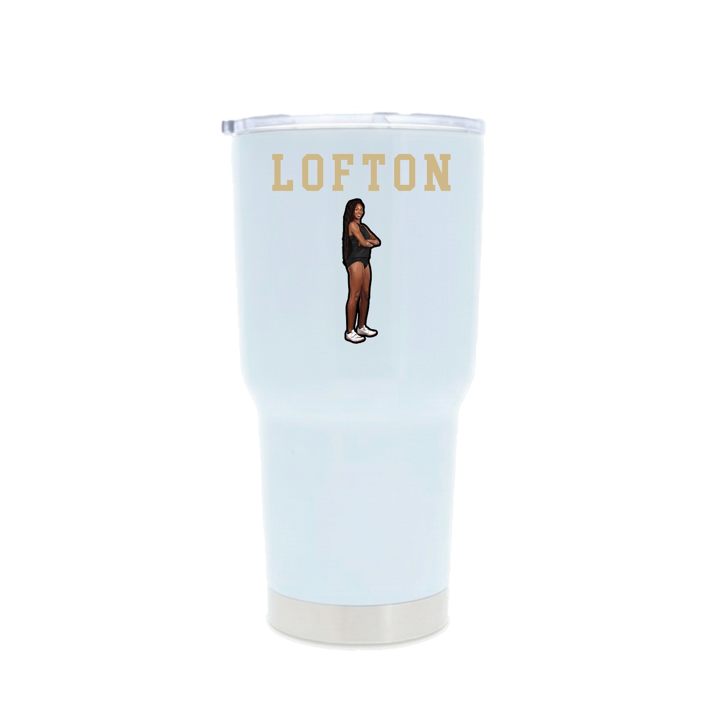 30oz Stainless Steel Tumbler — Shirsey in White