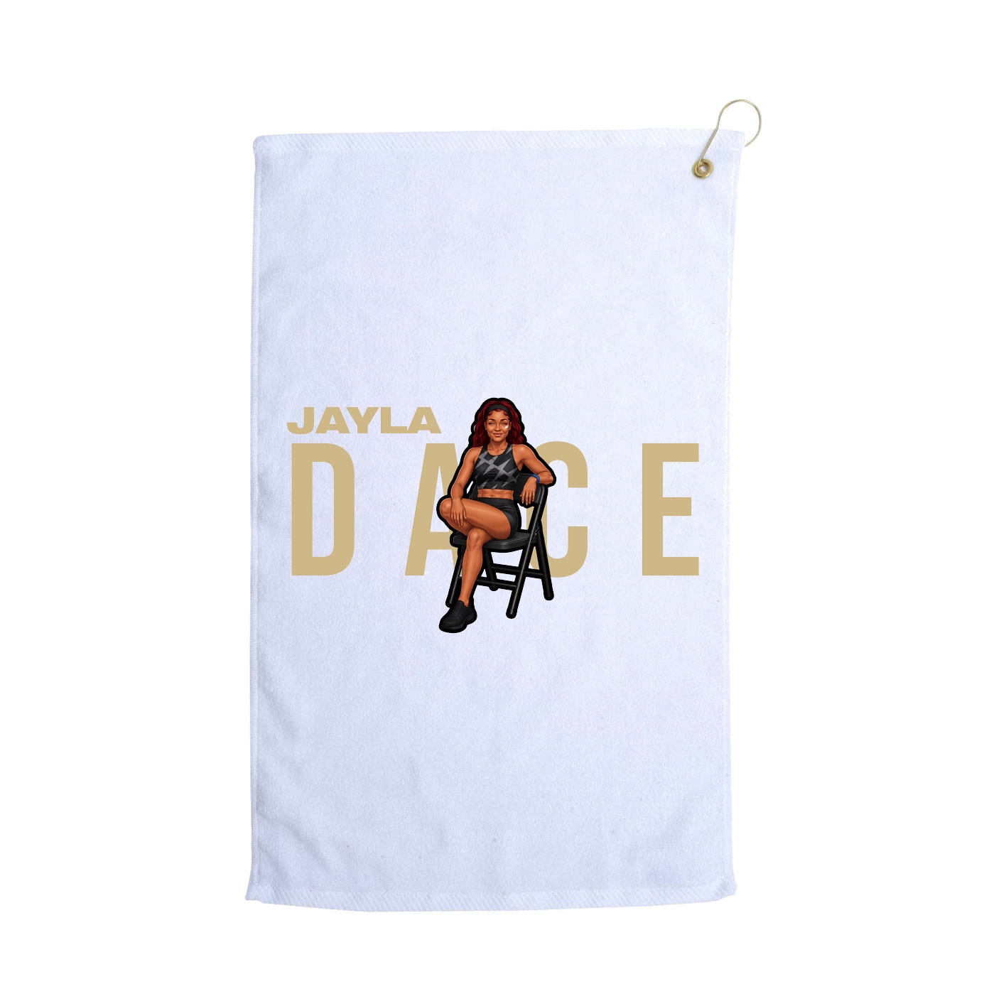 Golf Towel — Player Name in White