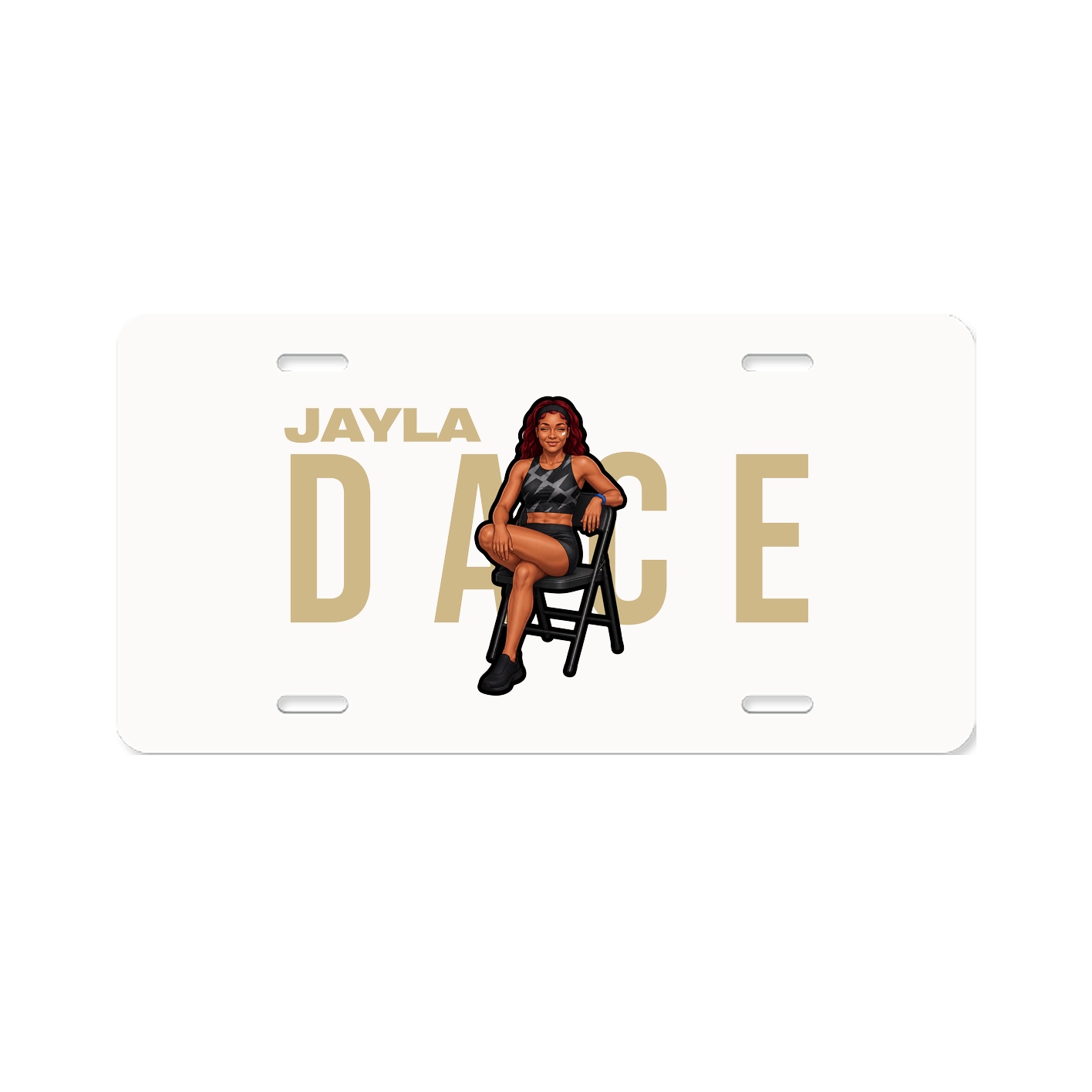 License Plate — Player Name in Classic