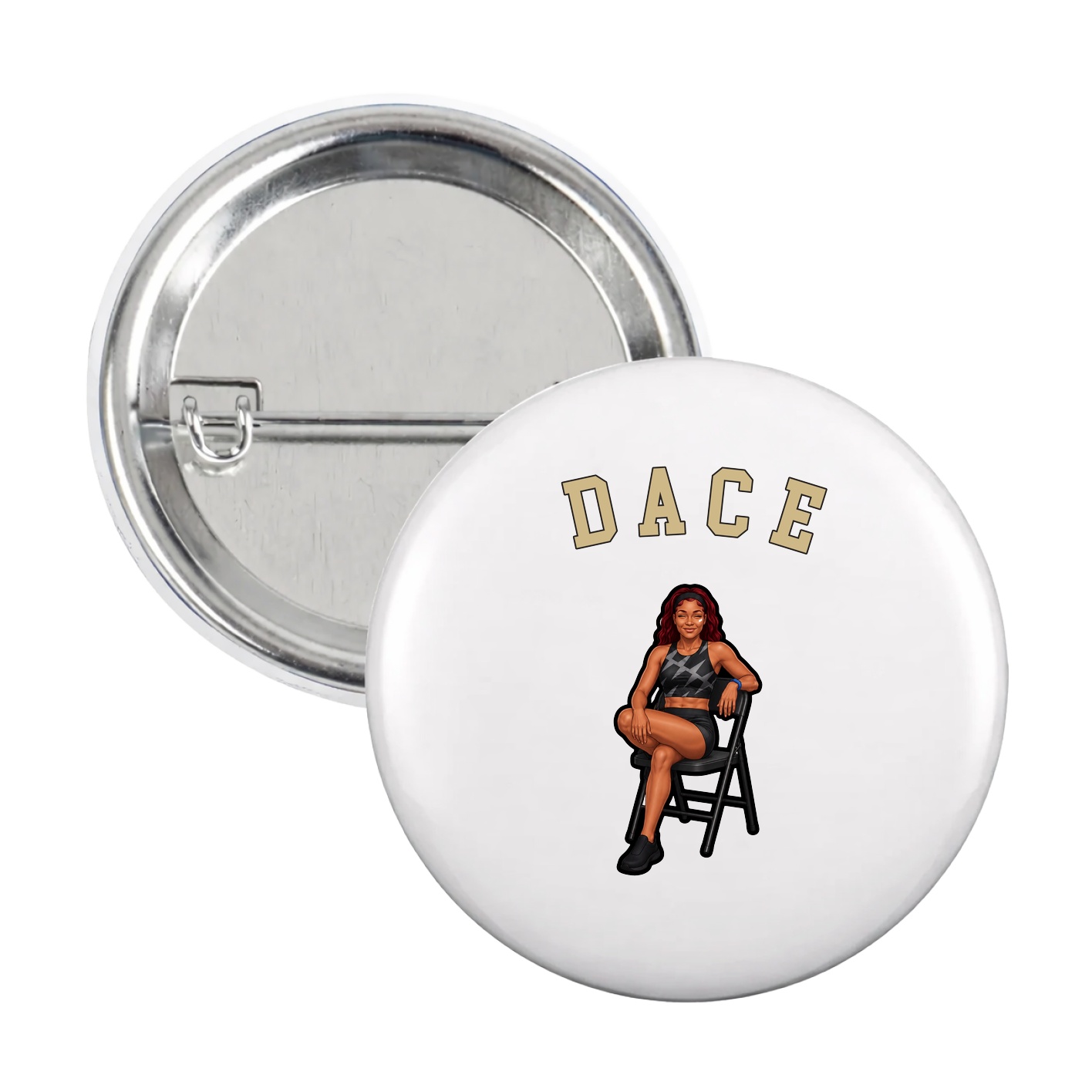 Game Day Button — Shirsey Arch in White