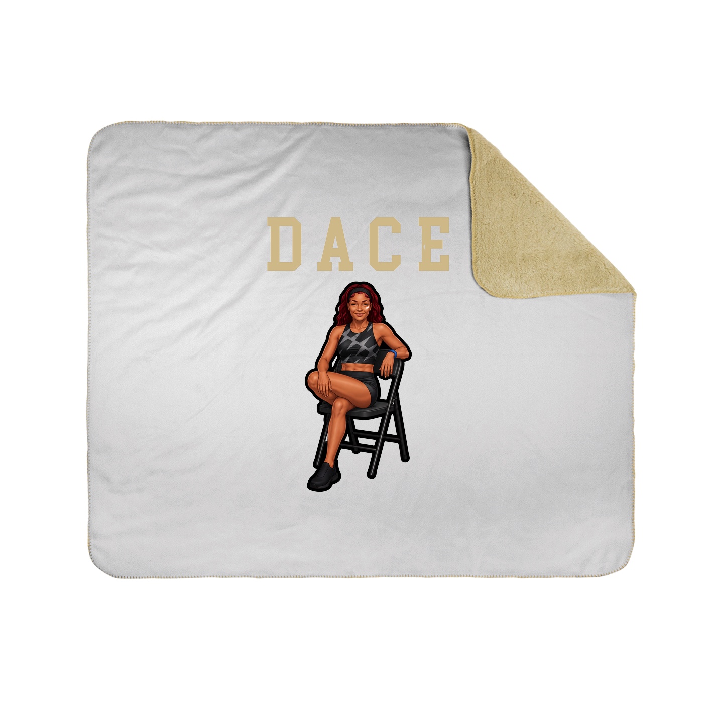 Throw Blanket — Shirsey in White