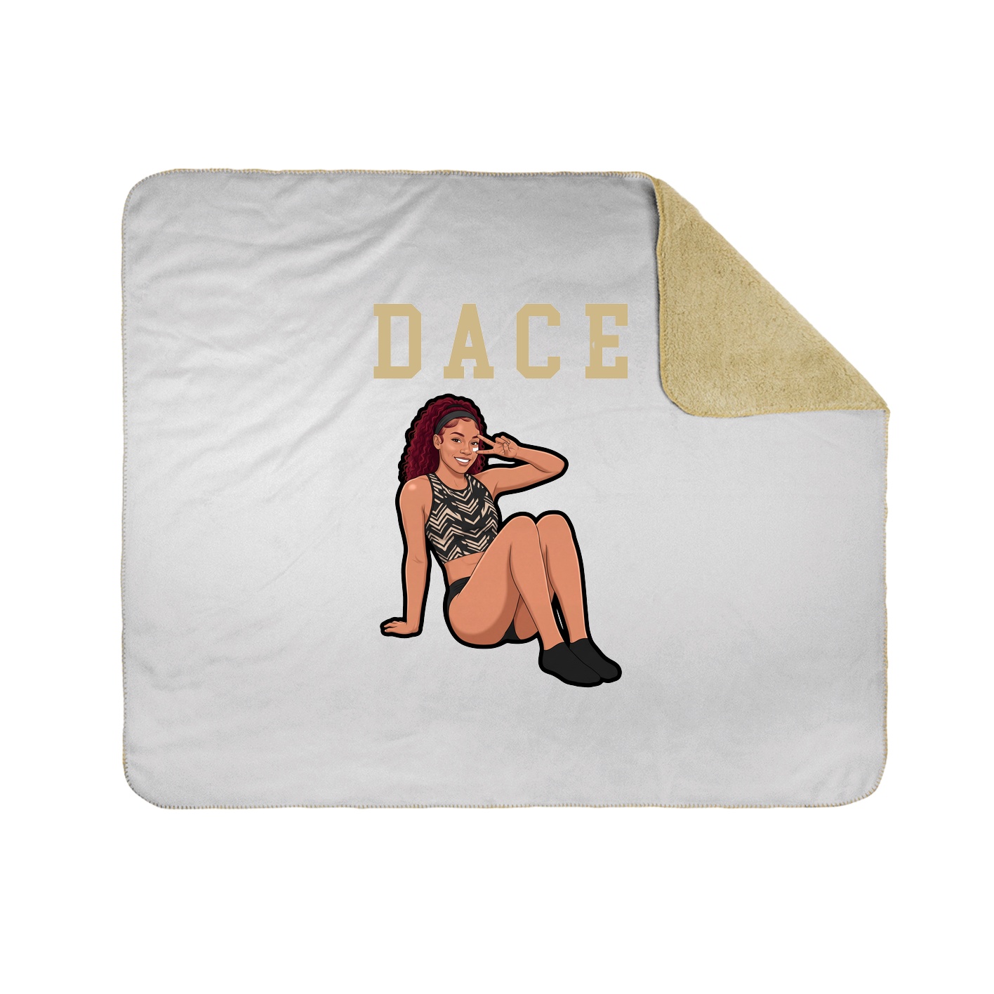 Throw Blanket — Shirsey in White