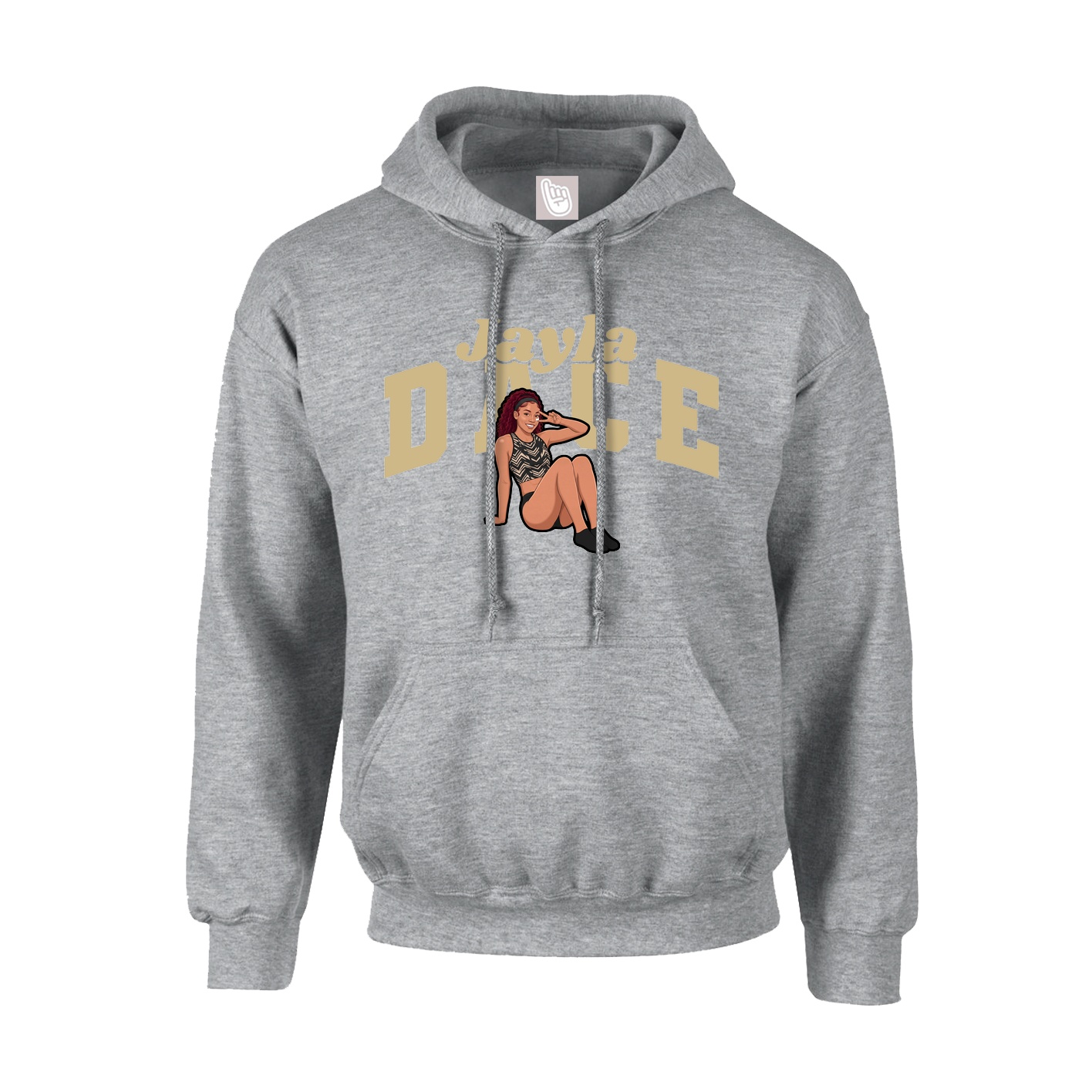 Youth Hoodie — Signature Arch in Grey
