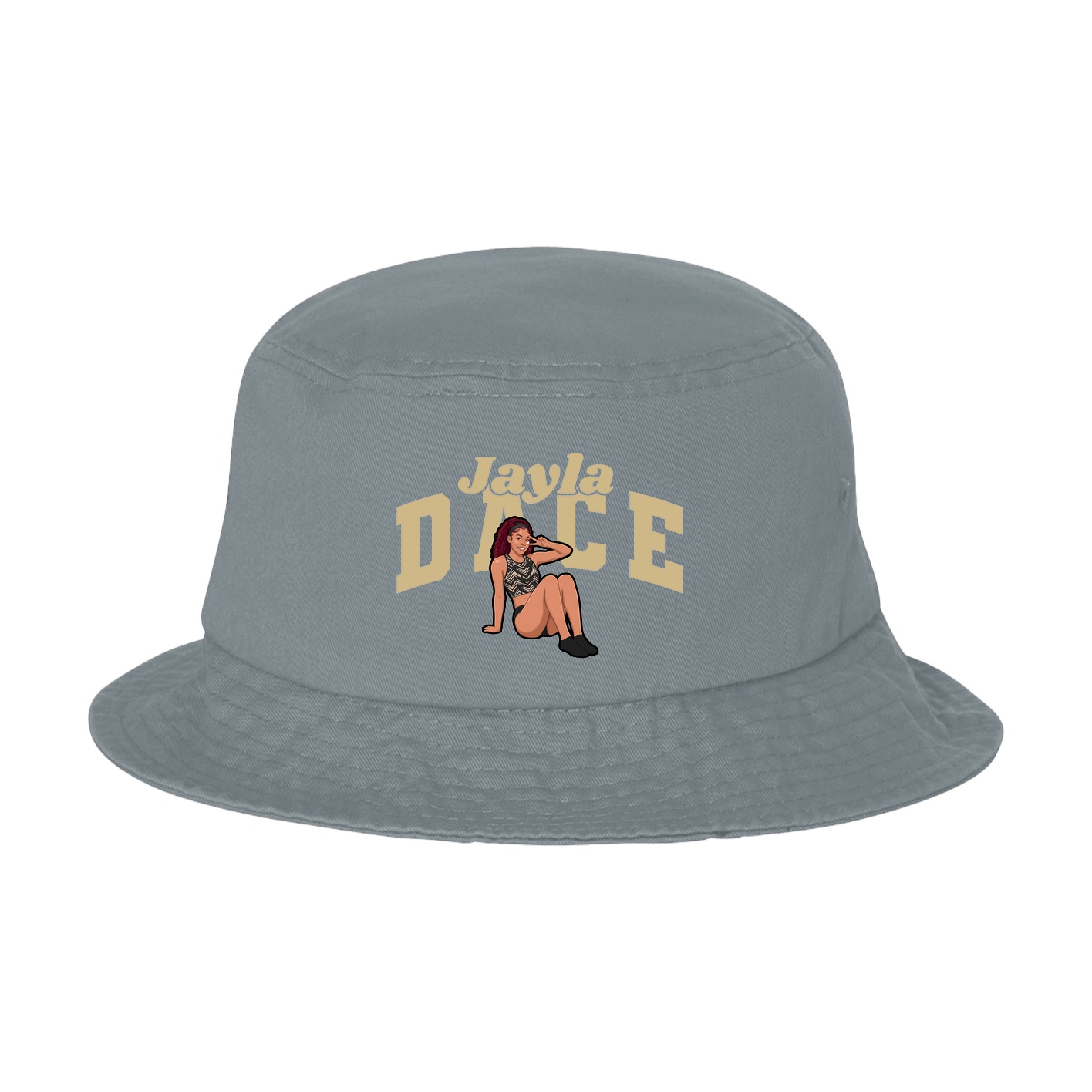 Bucket Cap — Signature Arch in Grey