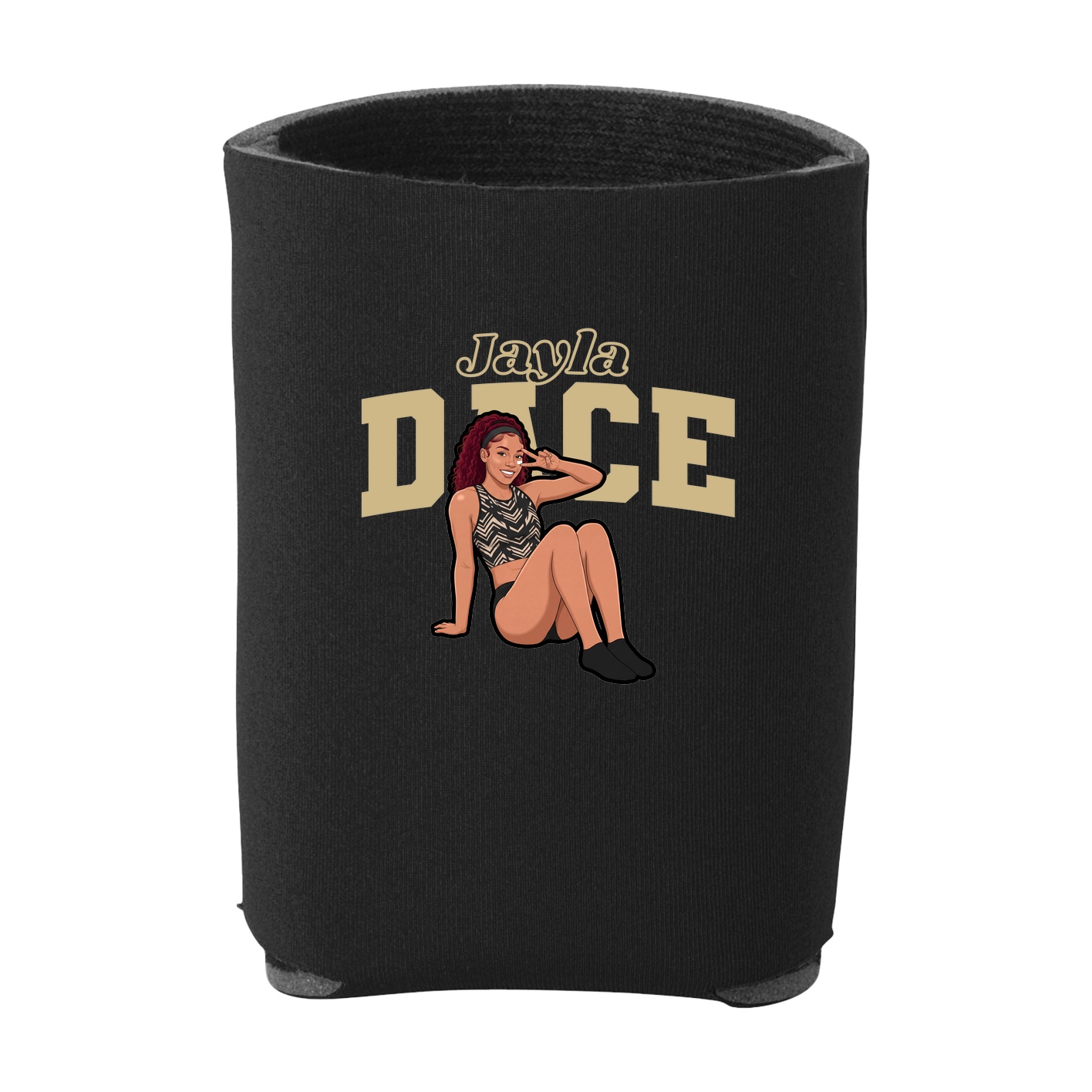 Can Holder — Name Arch in Black